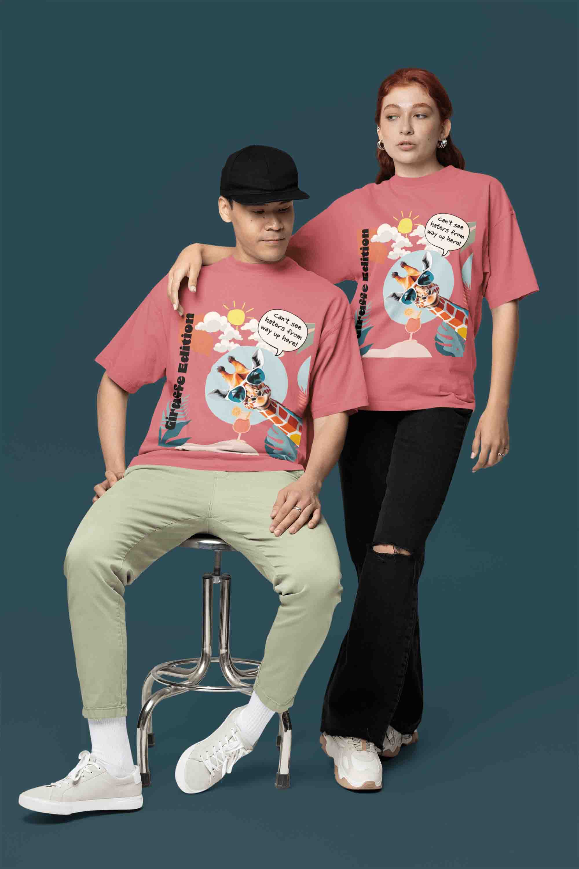 Giraffe Edition Oversized T-Shirt | The OddBall Wagon image 6