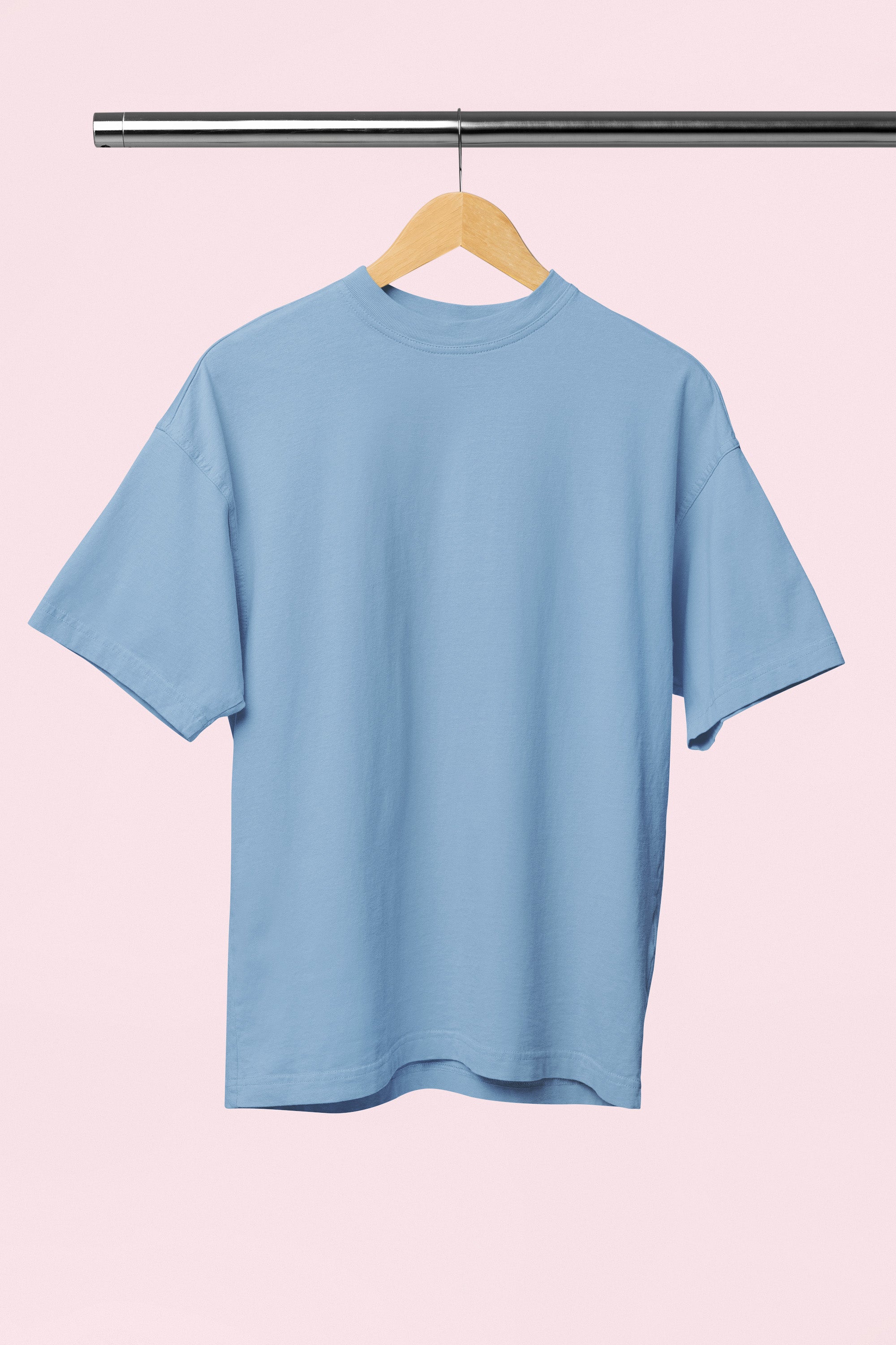Men’s Oversized T-Shirt – Baby Blue image 6