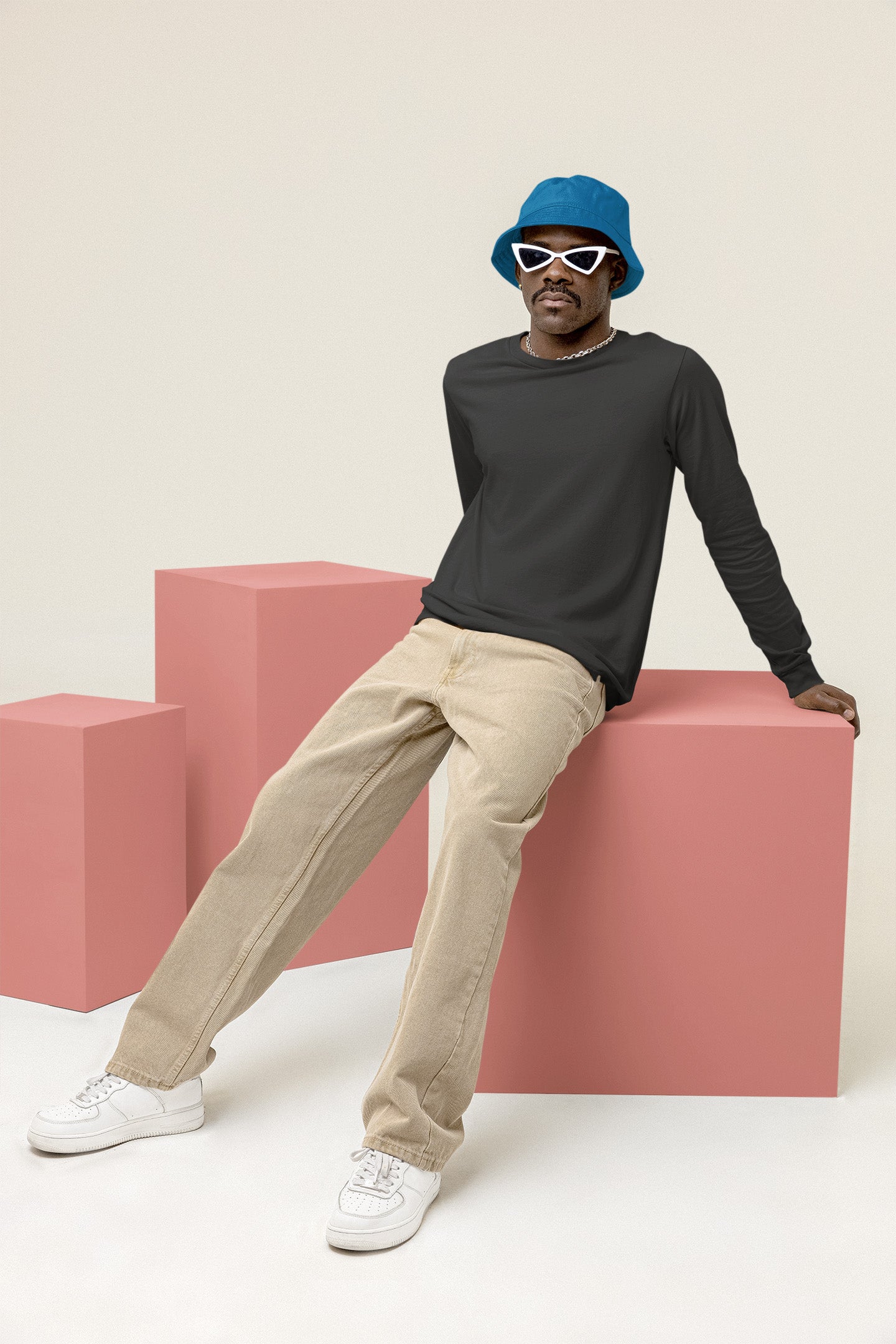 Men's Classic Black Full Sleeves | The OddBall Wagon image 4