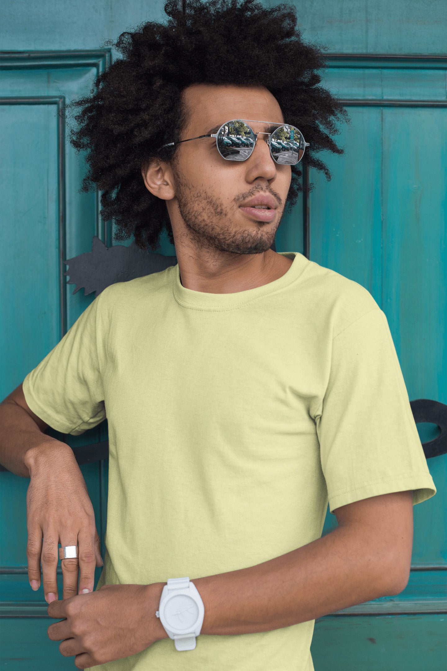 Men's Classic Fit T-Shirt - Butter Yellow | The OddBall Wagon image 3