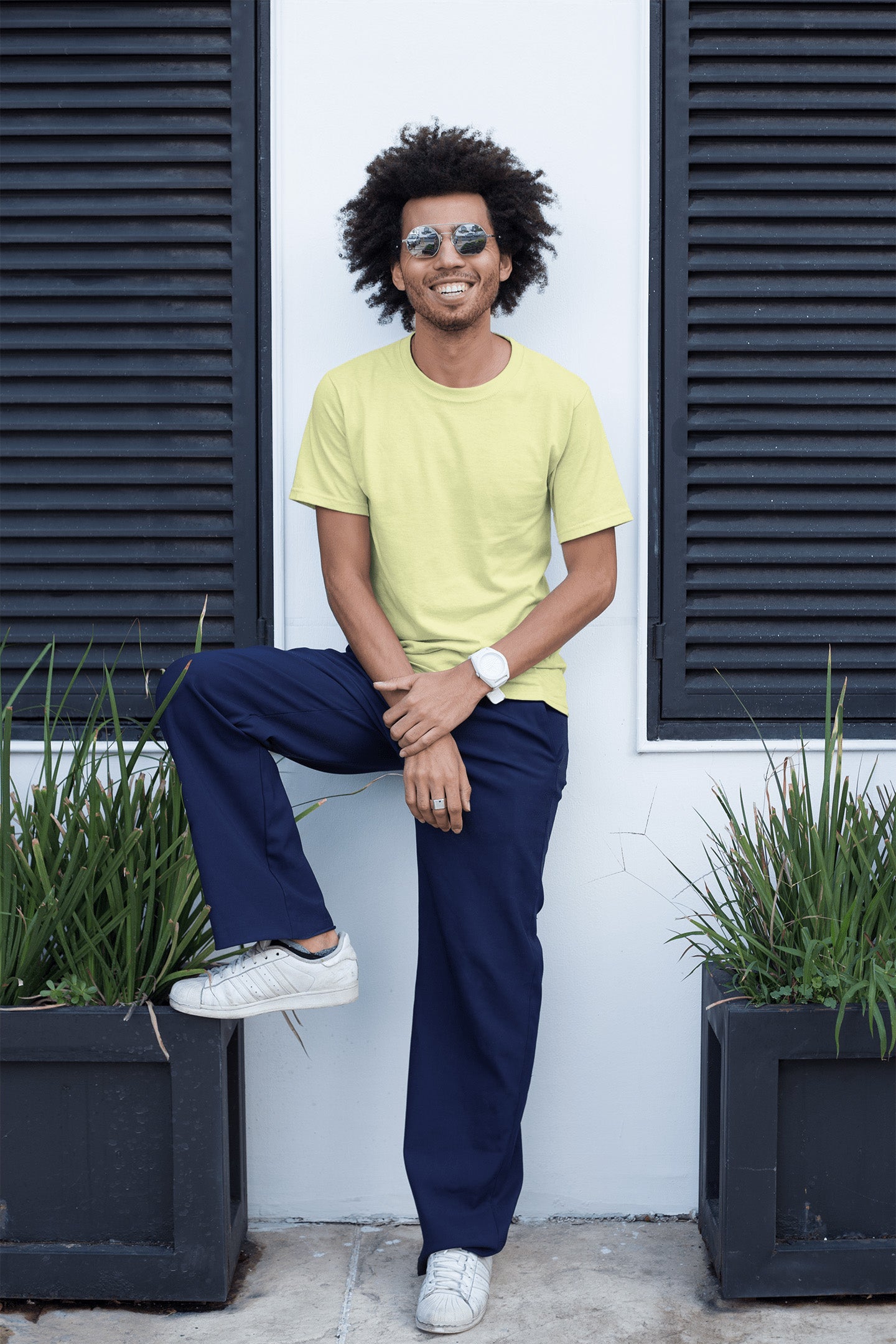 Men's Classic Fit T-Shirt - Butter Yellow | The OddBall Wagon image 4