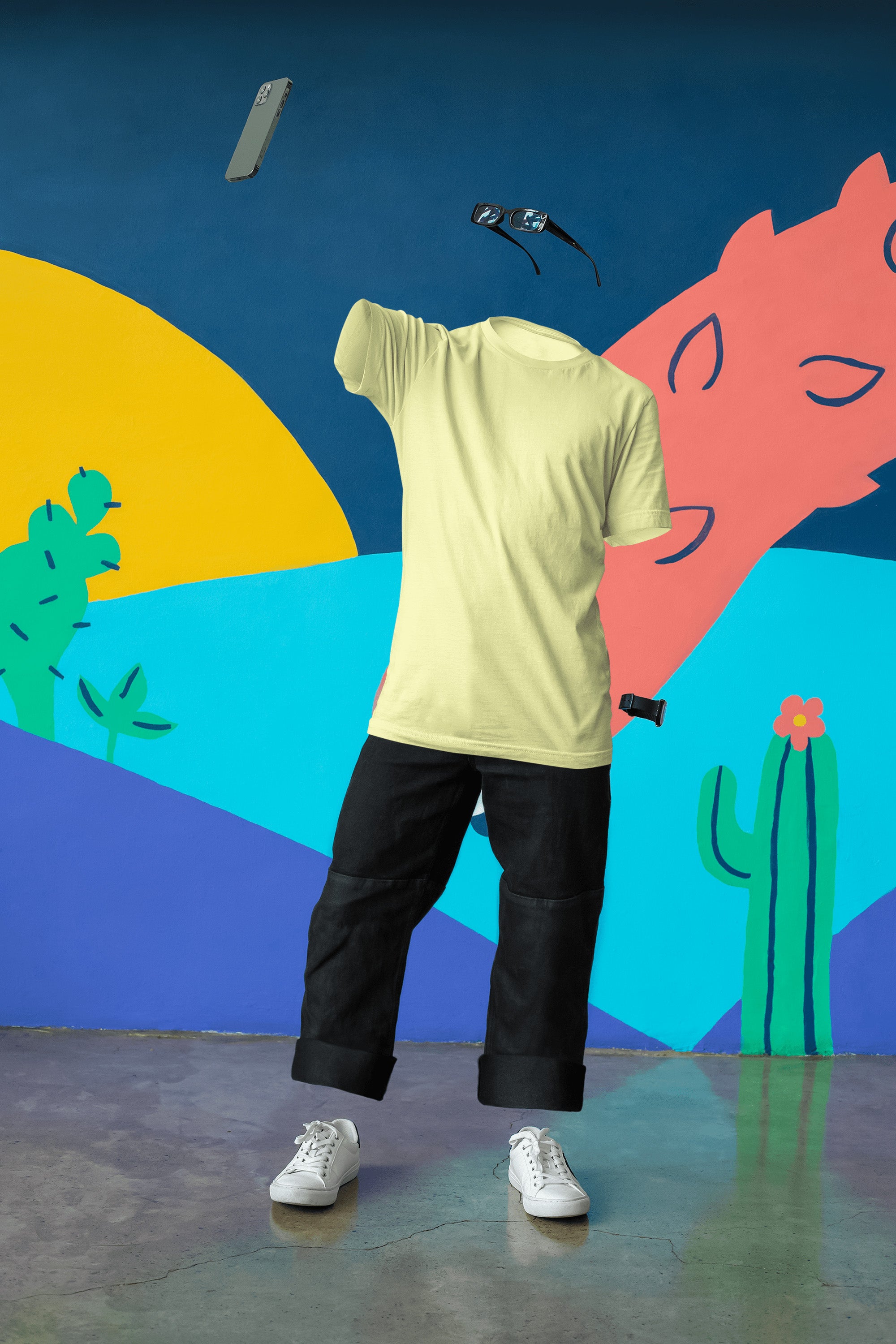 Men's Classic Fit T-Shirt - Butter Yellow | The OddBall Wagon image 5