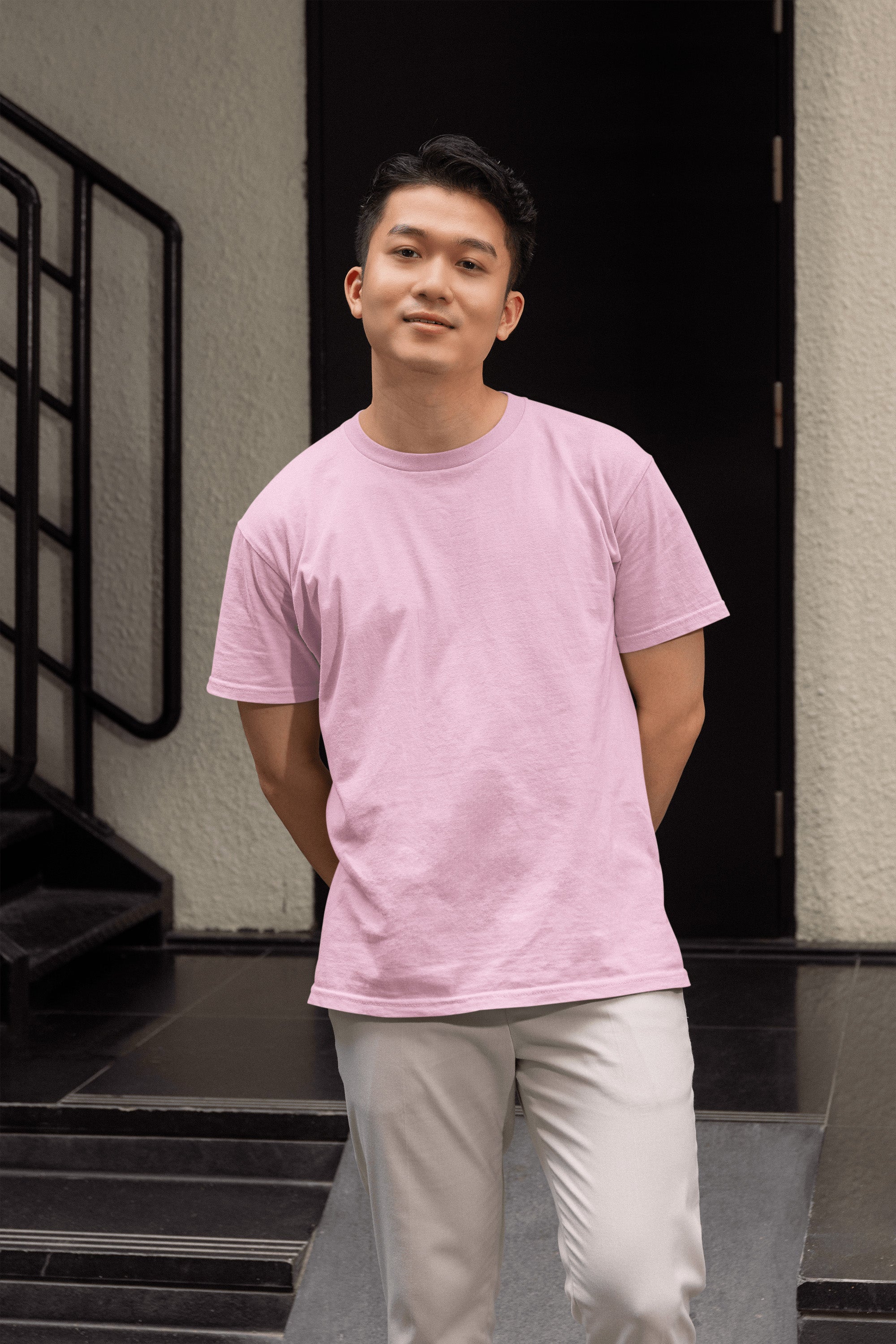 Men's Classic Fit T-Shirt - Light Pink | The OddBall Wagon image 4