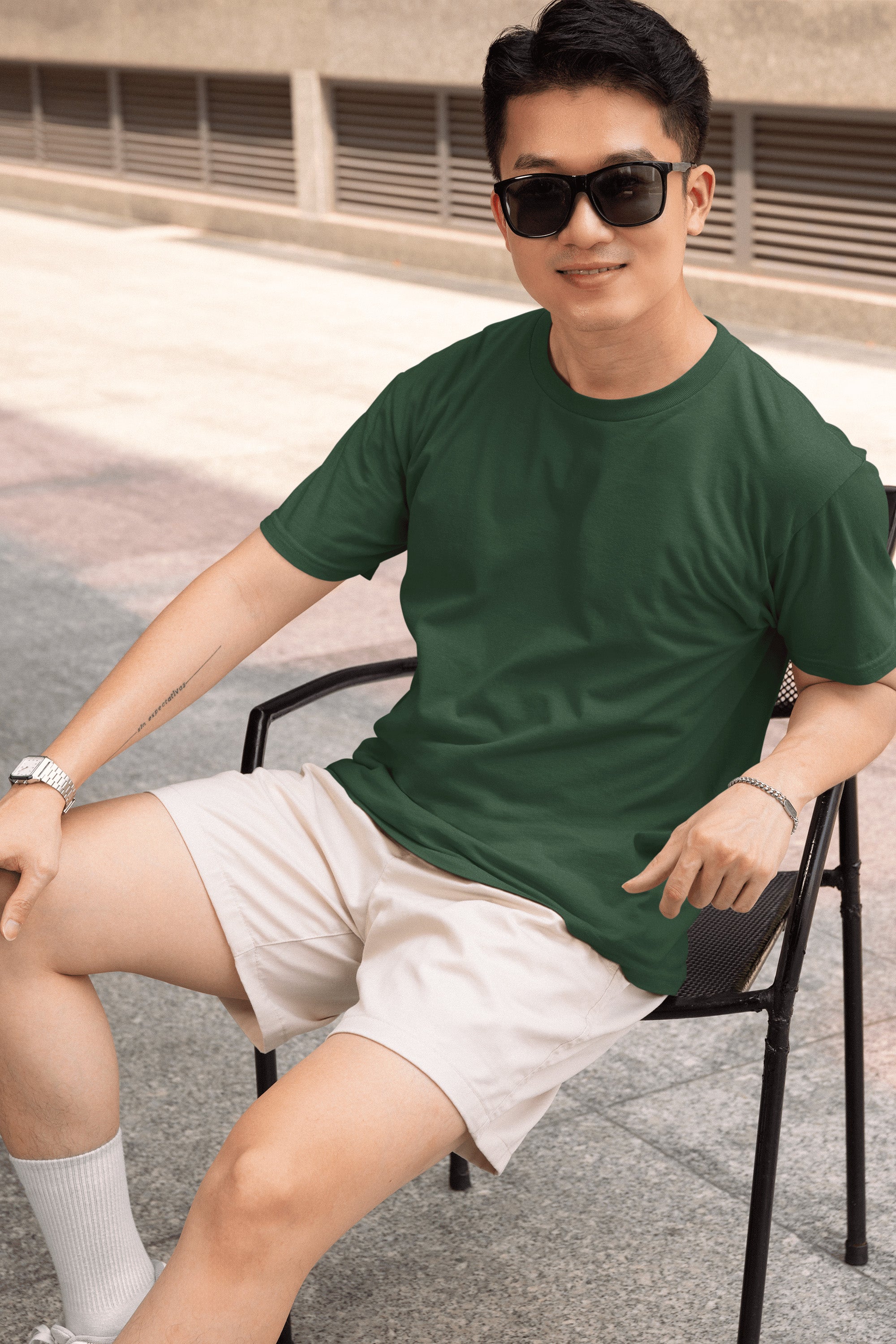 Men's Classic Fit T-Shirt - Olive Green | The OddBall Wagon image 2