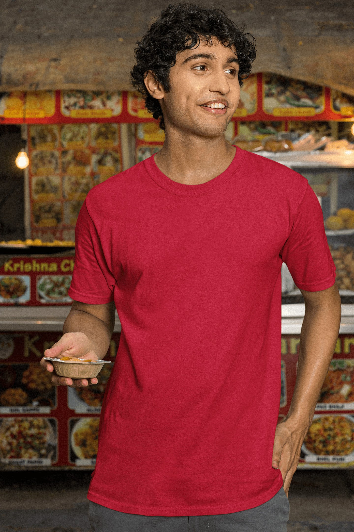 Men's Classic Fit T-Shirt - Red | The OddBall Wagon image 2