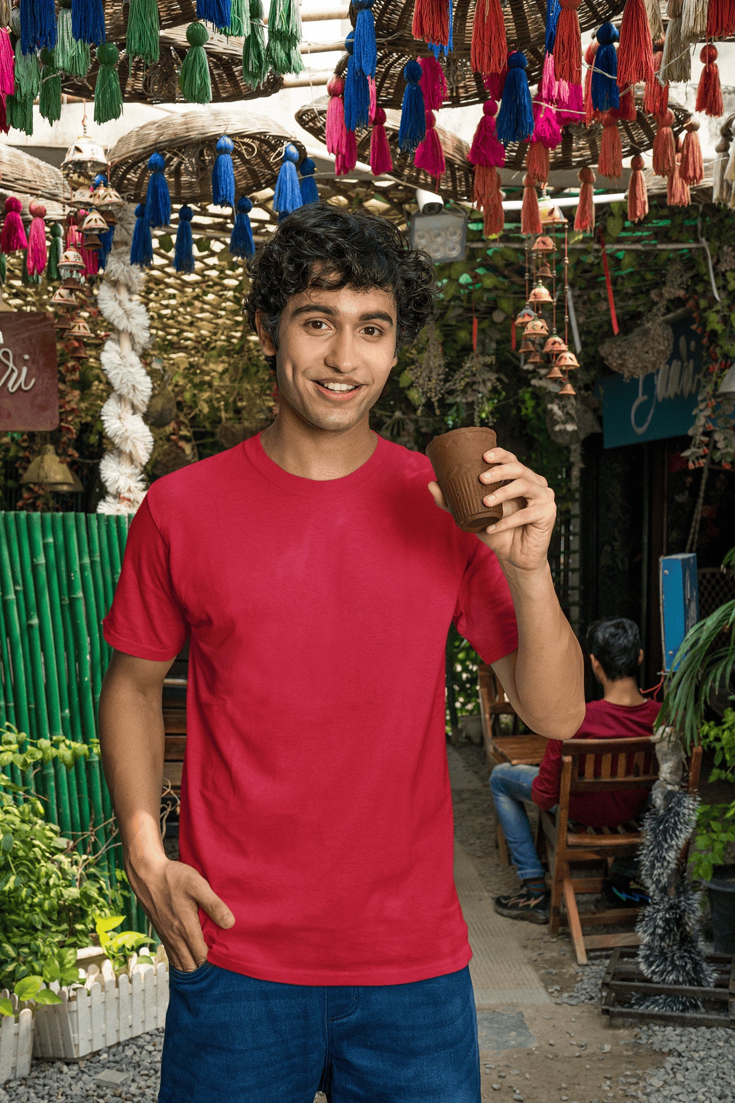 Men's Classic Fit T-Shirt - Red | The OddBall Wagon image 4