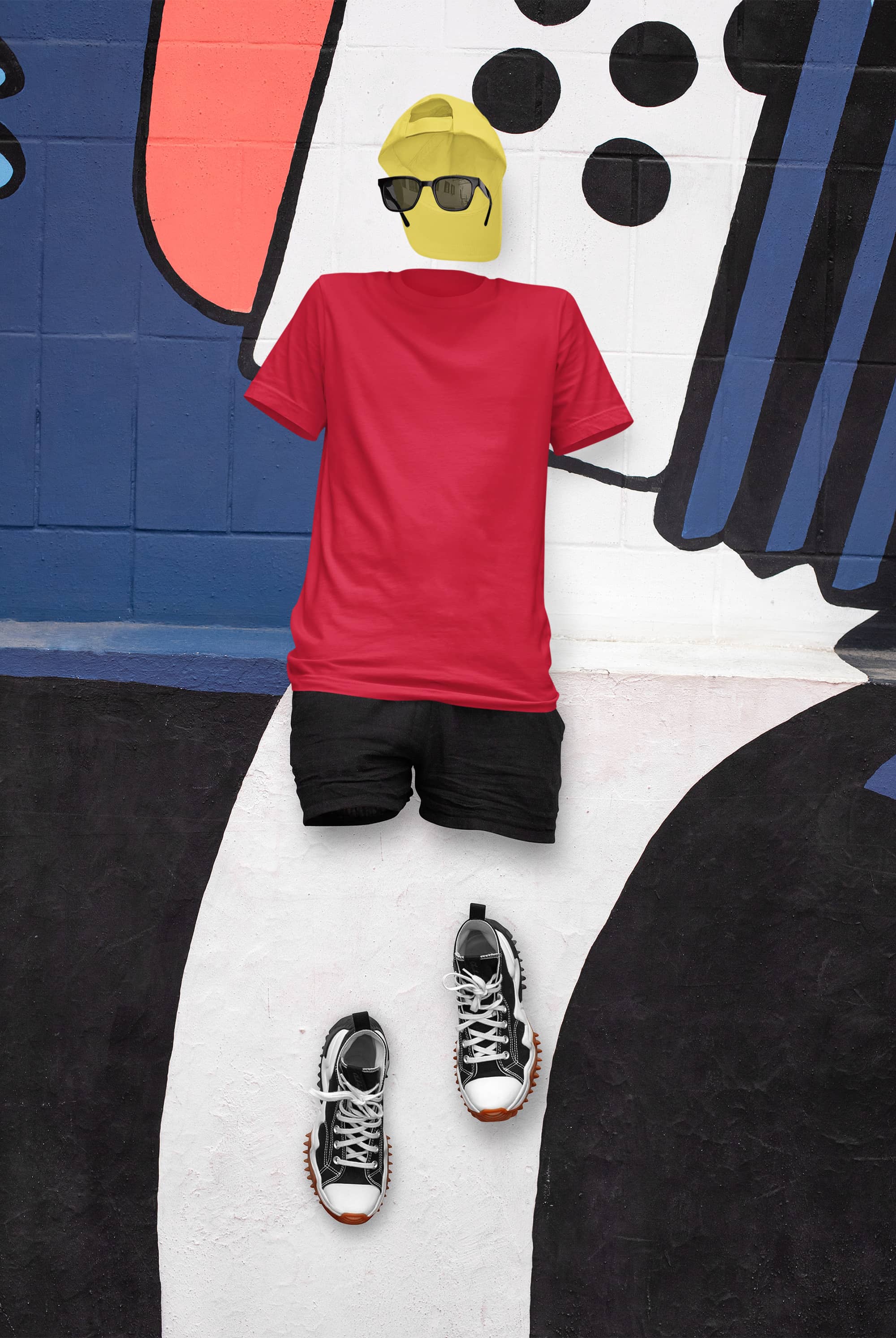 Men's Classic Fit T-Shirt - Red | The OddBall Wagon image 5