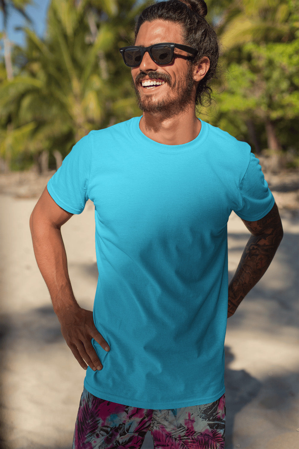 Men's Classic Fit T-Shirt - Sky Blue | The OddBall Wagon image 2