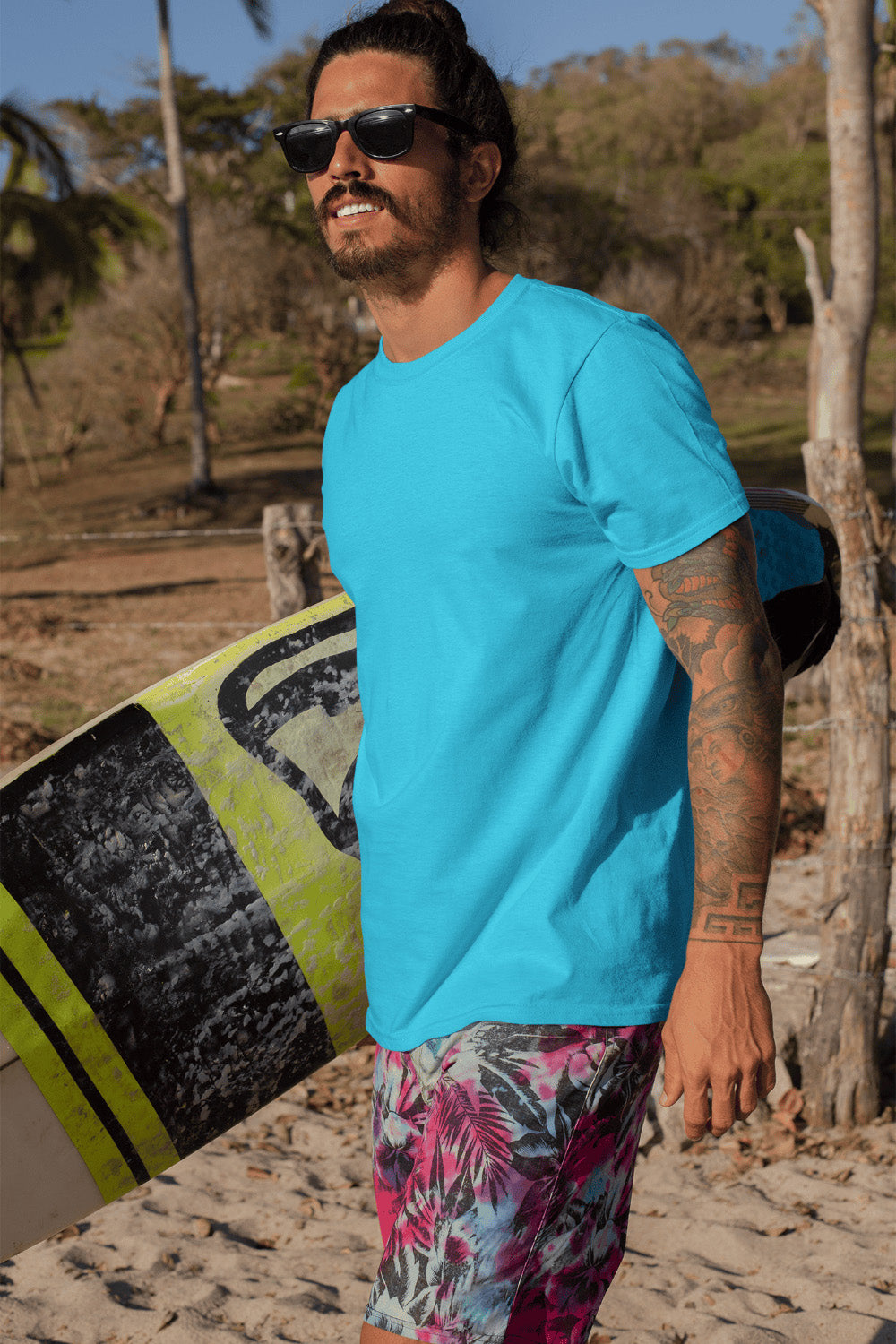 Men's Classic Fit T-Shirt - Sky Blue | The OddBall Wagon image 3