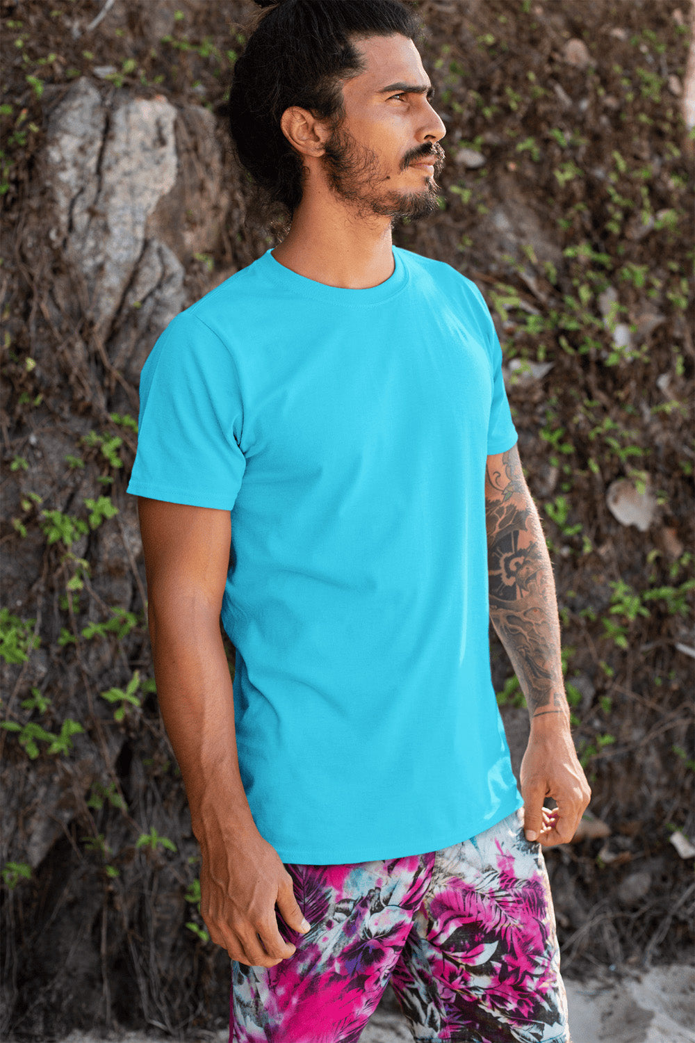 Men's Classic Fit T-Shirt - Sky Blue | The OddBall Wagon image 4