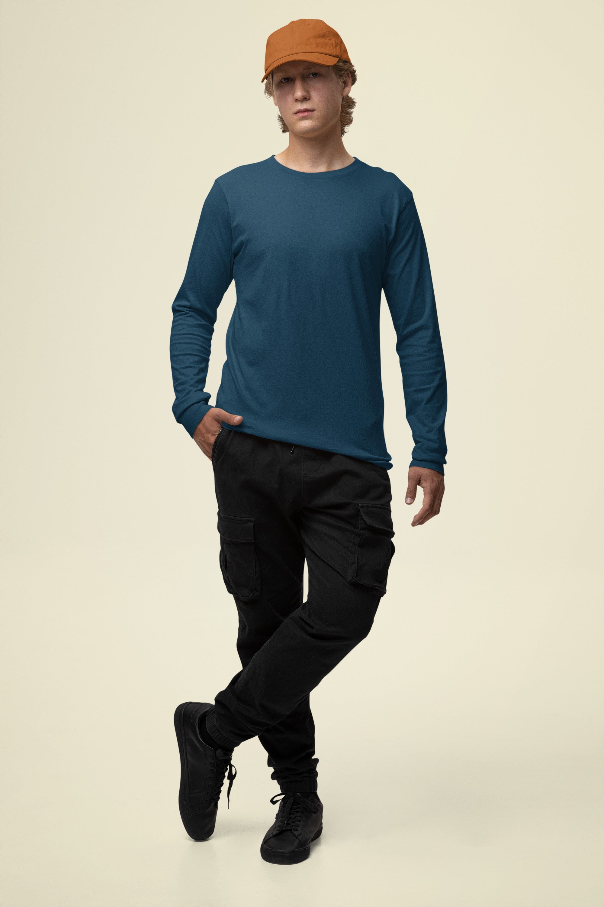 Men's Classic Navy Blue Full Sleeves | The OddBall Wagon image 2