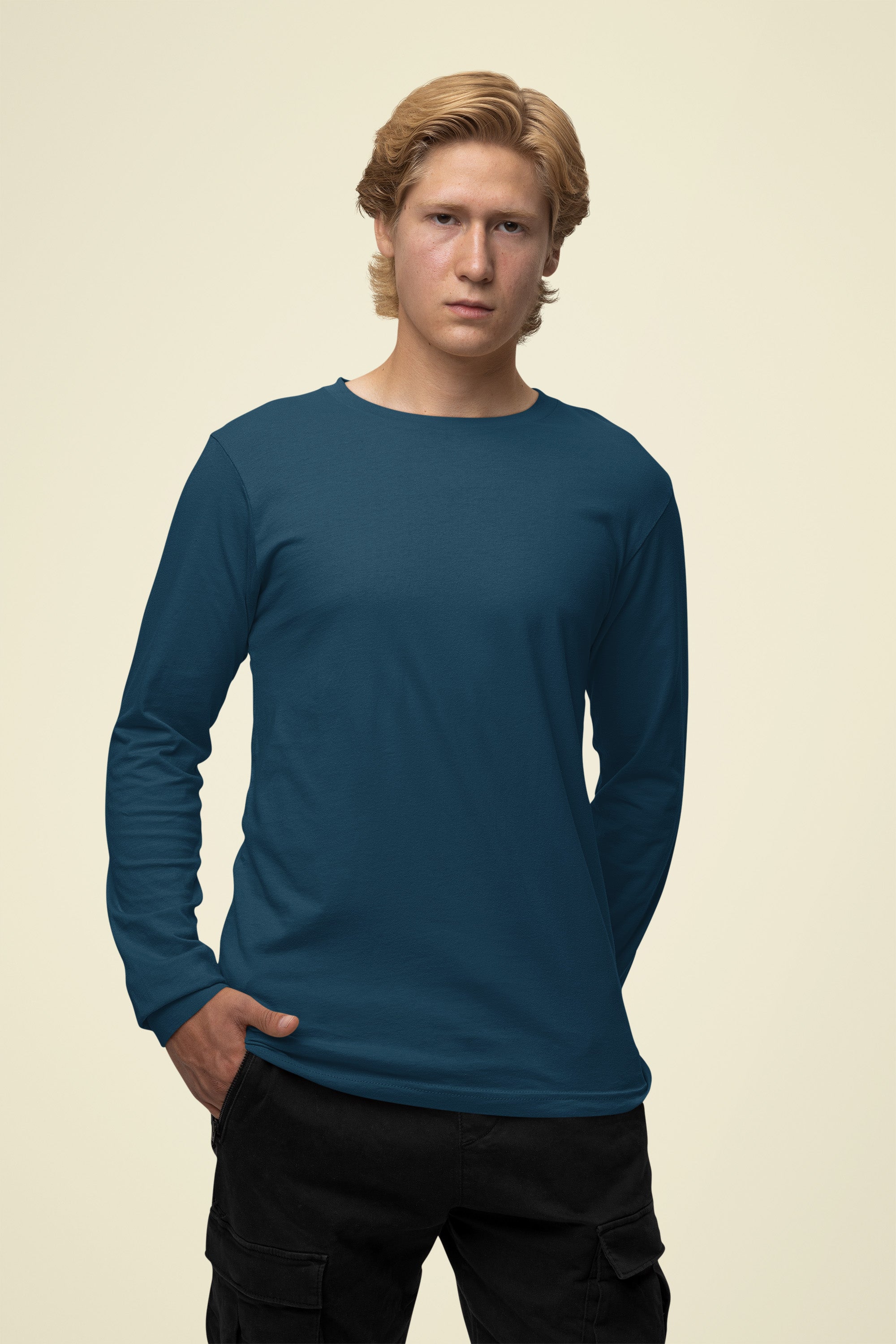 Men's Classic Navy Blue Full Sleeves | The OddBall Wagon image 3