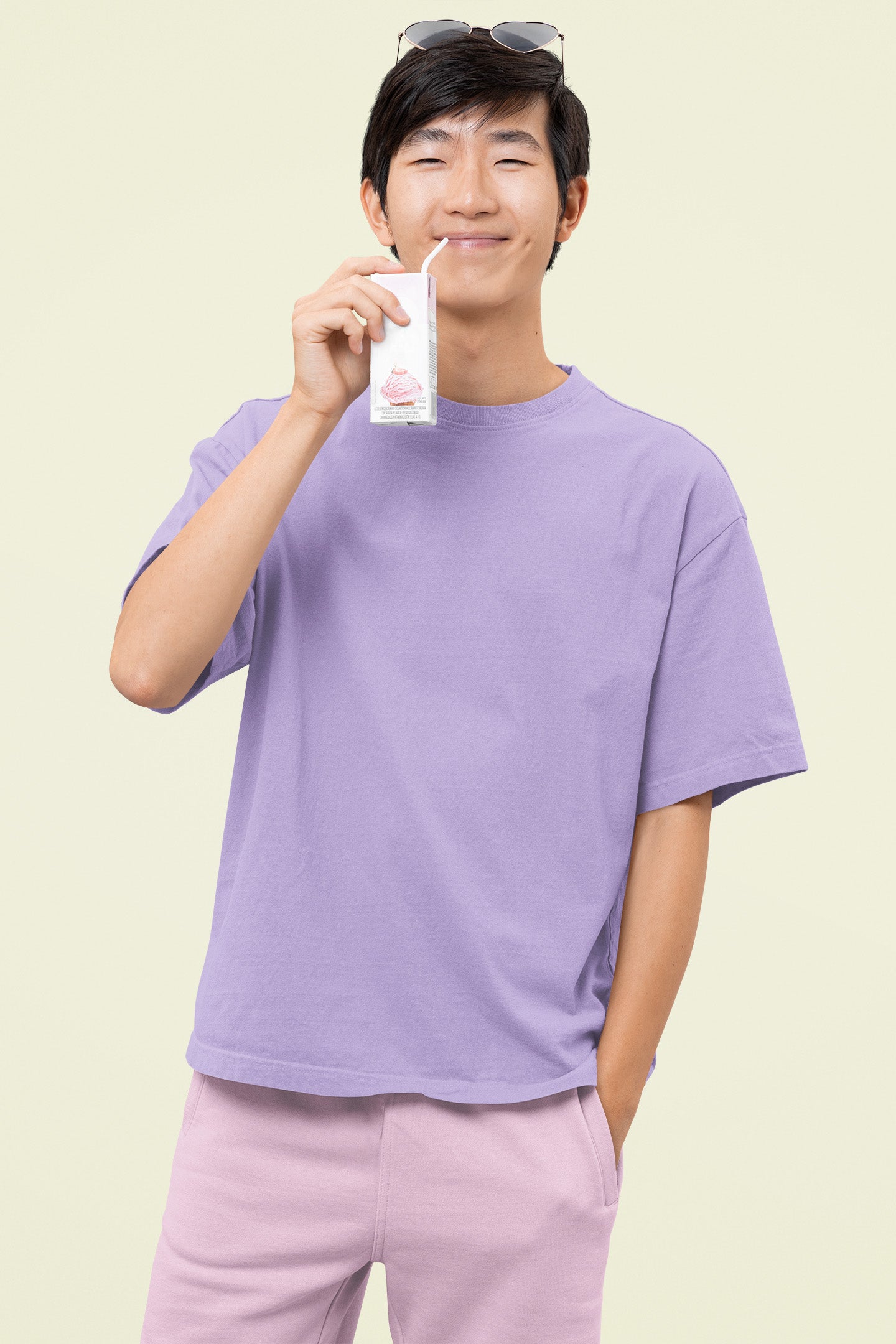 Men’s Oversized T-Shirt – Iris Lavender