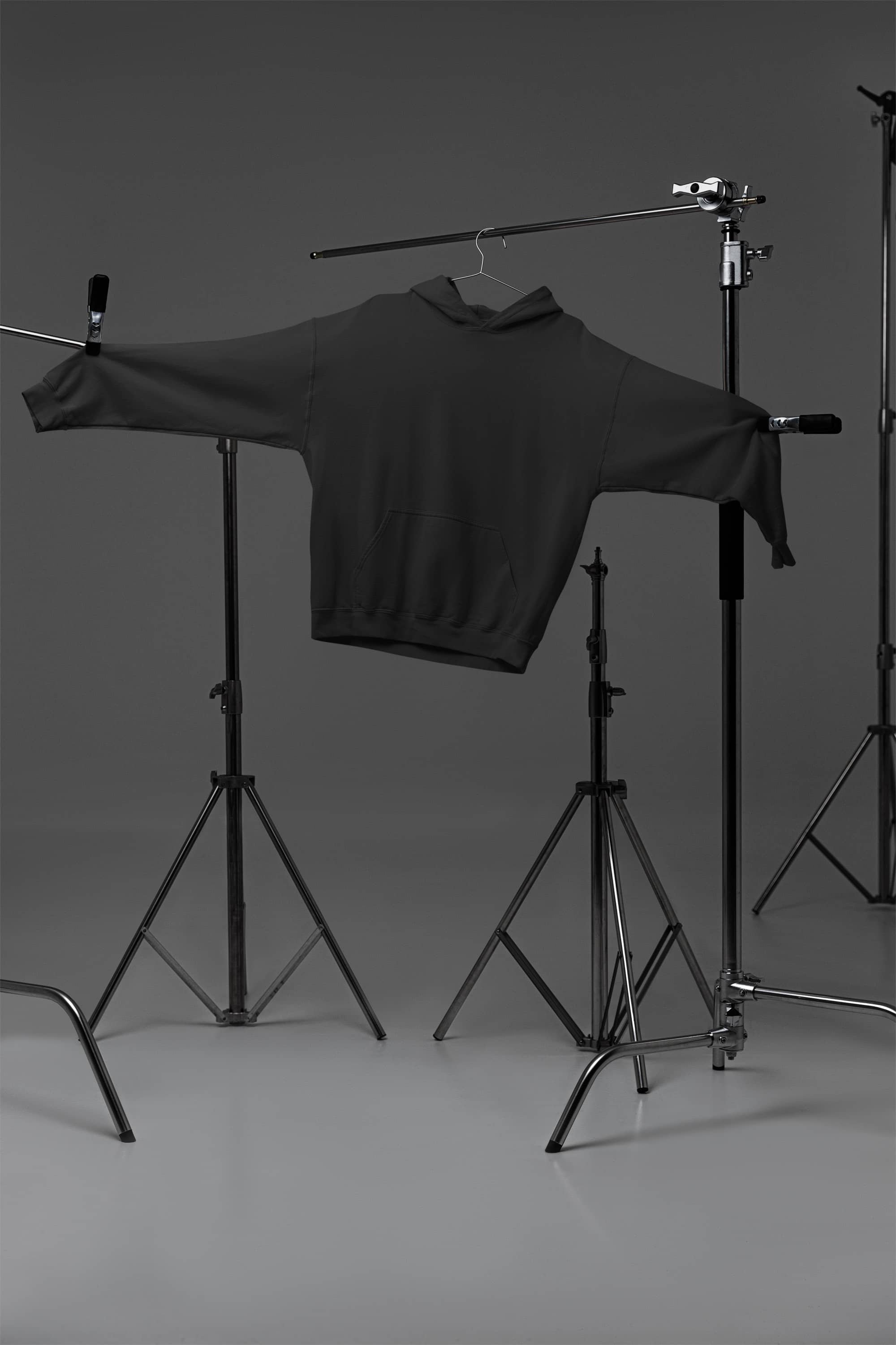 Men's Oversized Black Hoodie | The OddBall Wagon image 5