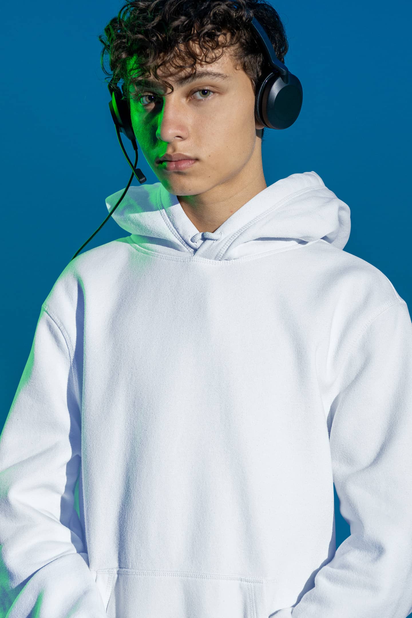 Men's Oversized White Hoodie | The OddBall Wagon image 4
