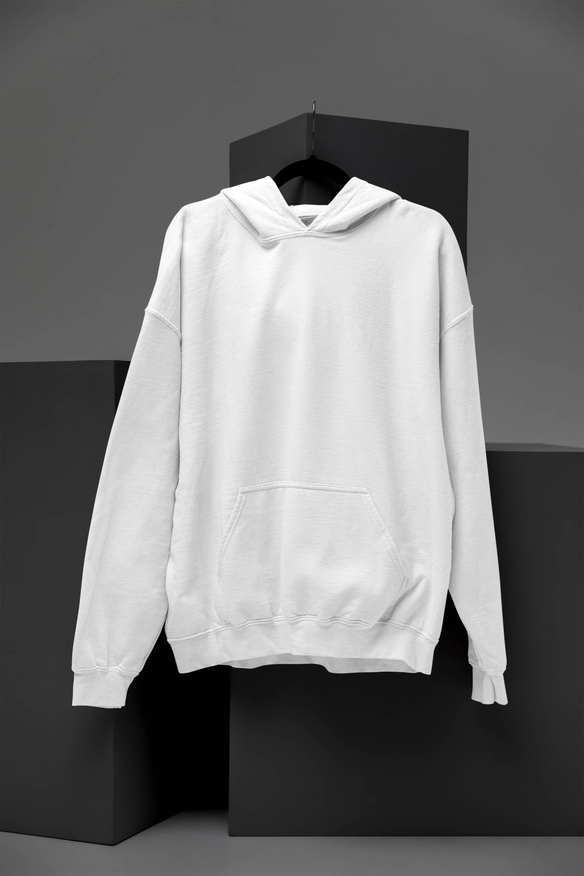 Men's Oversized White Hoodie | The OddBall Wagon image 5
