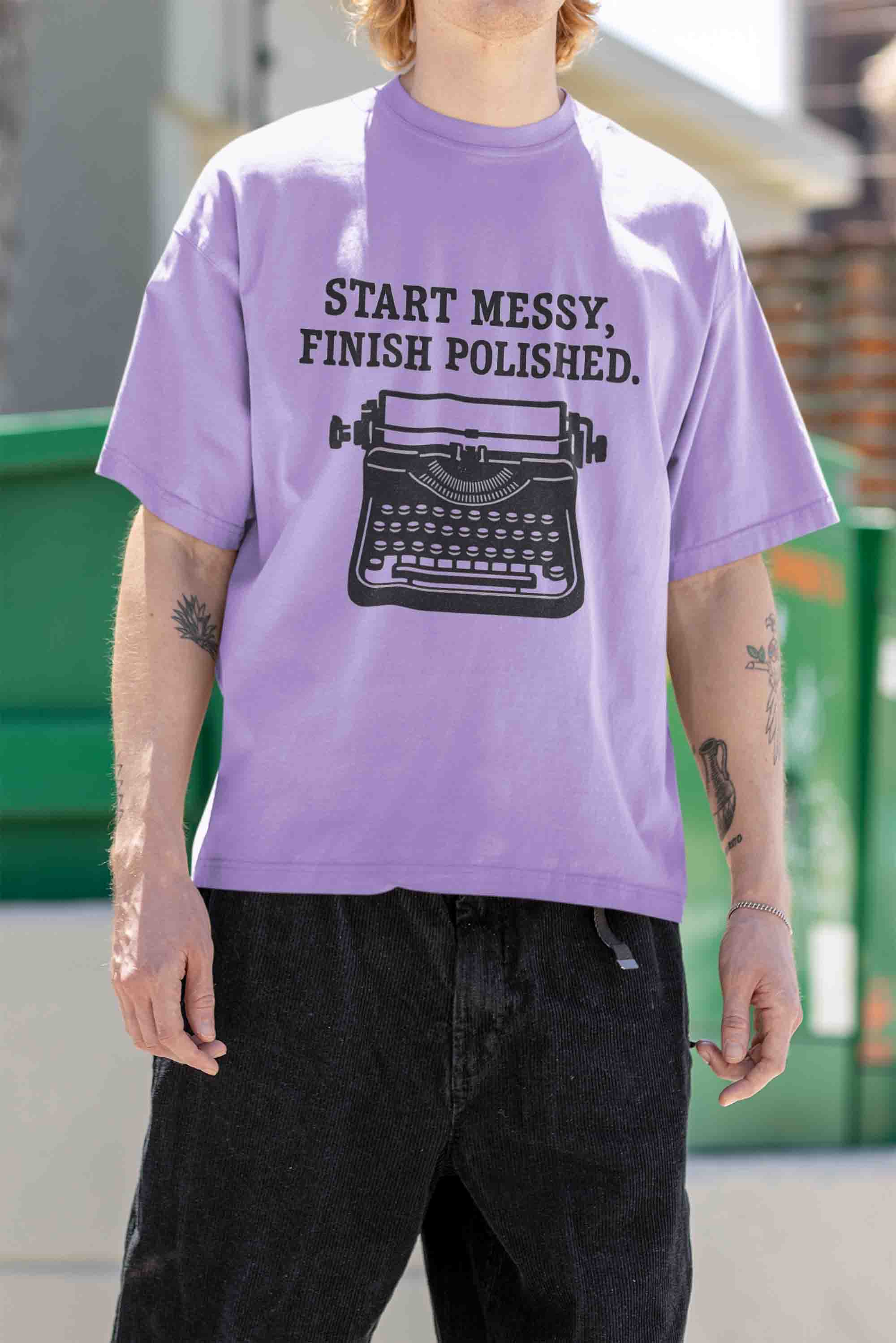 Start Messy - Men Oversized Tee