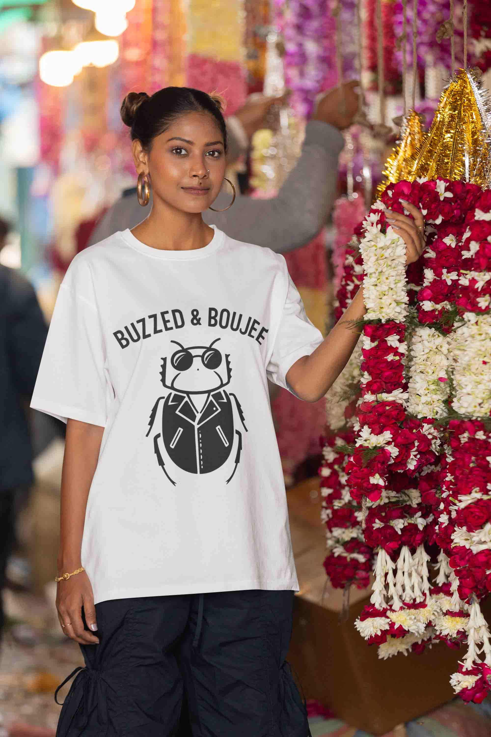 Buzzed & Boujee Oversized Tee-Women image 2