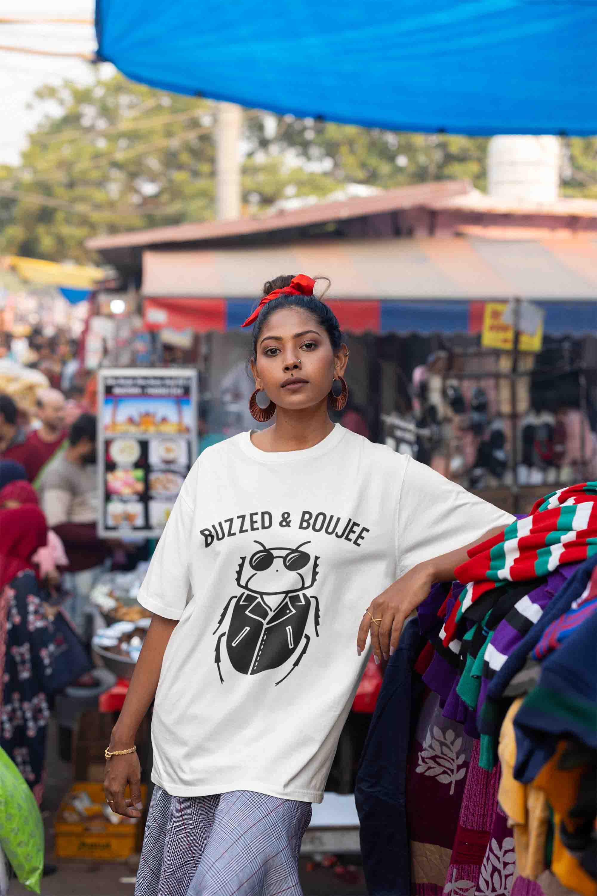 Buzzed & Boujee Oversized Tee-Women image 3