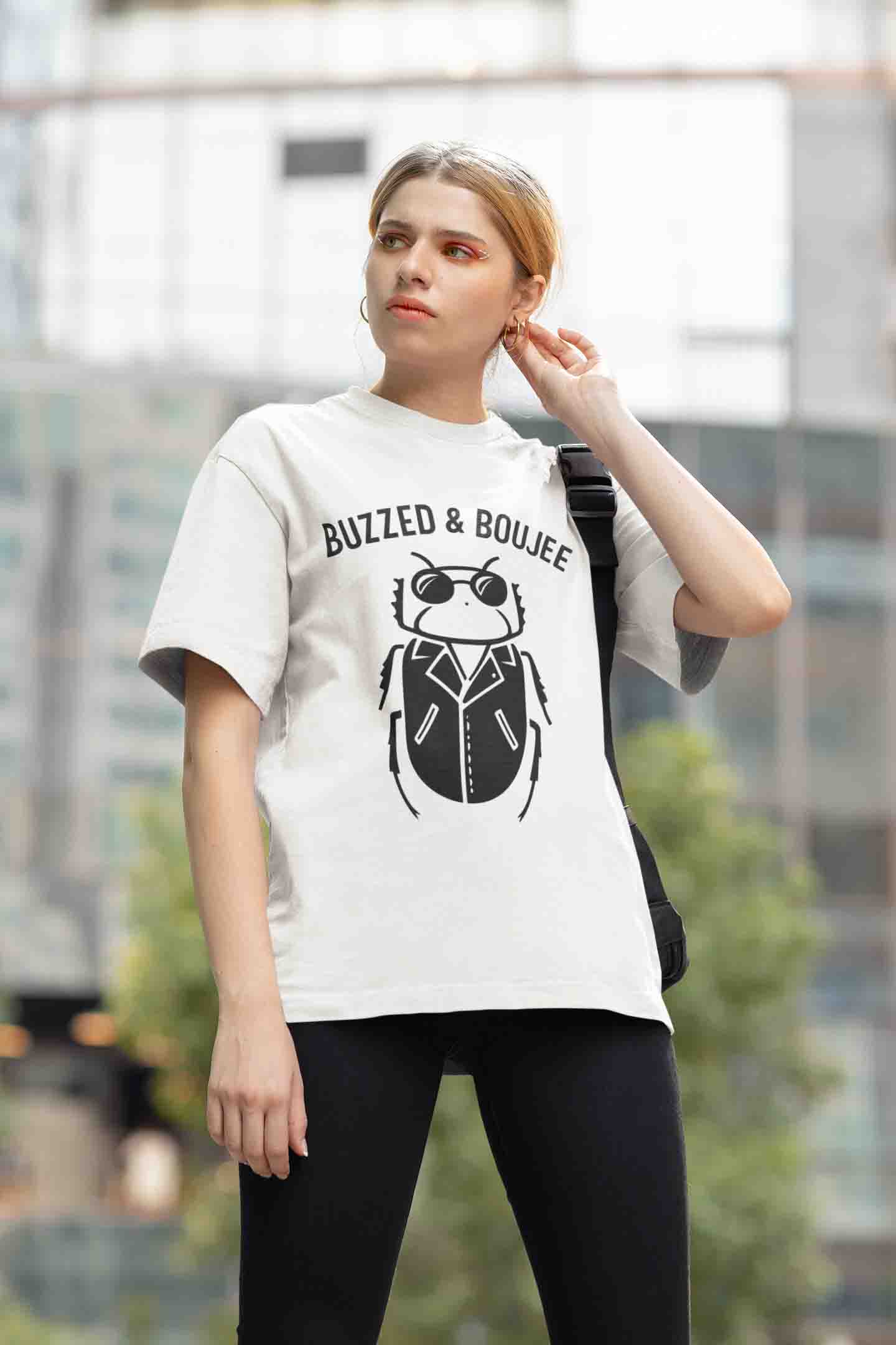 Buzzed & Boujee Oversized Tee-Women image 5