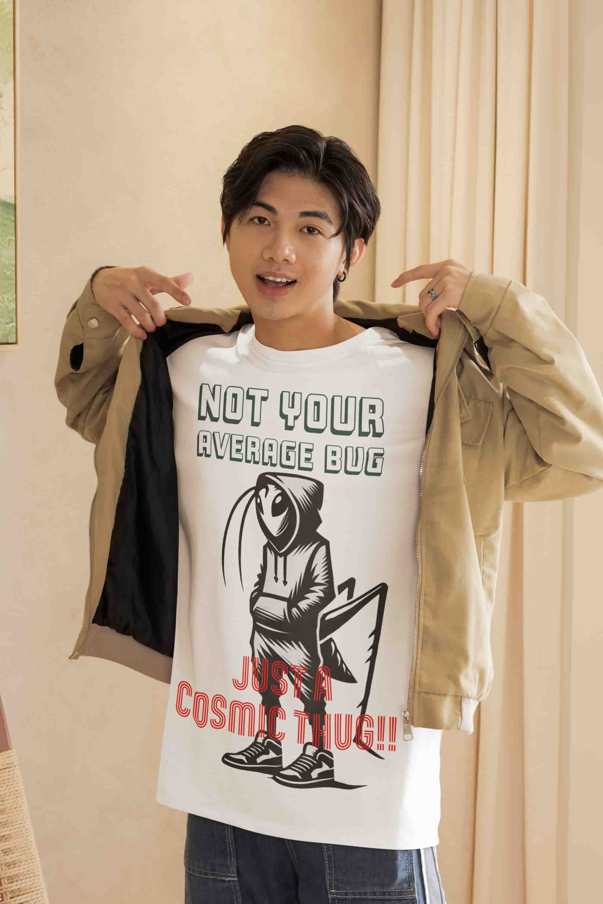 Not Your Average Bug-Men Oversized Tee image 2