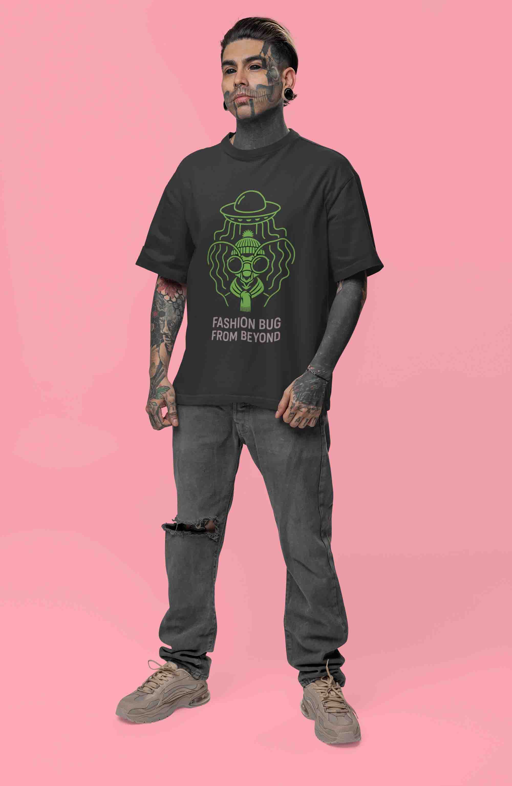 Fashion Bug From Beyond - Men Oversized Tee image 4