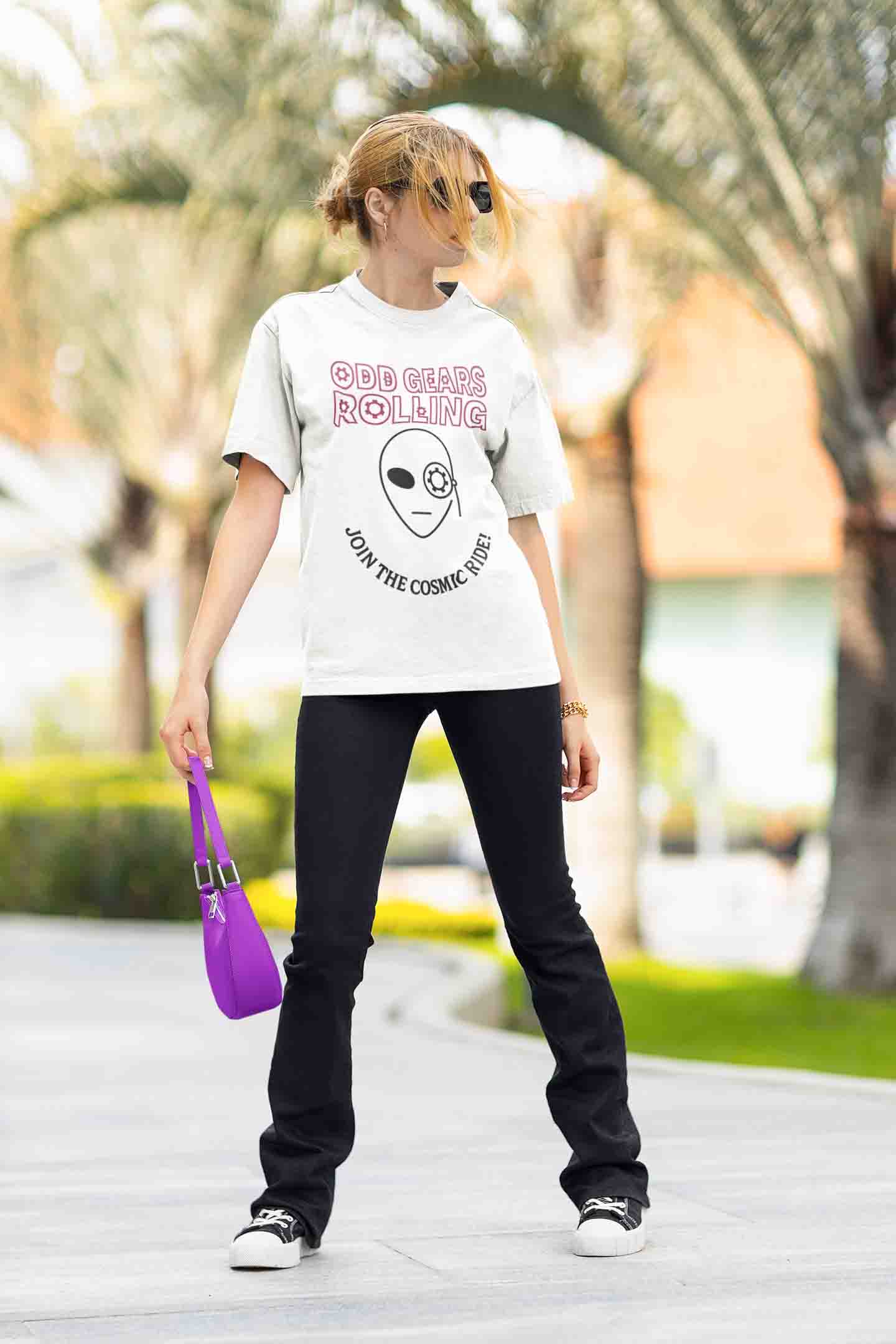 Odd Gears Rolling Women Oversized Tee image 4