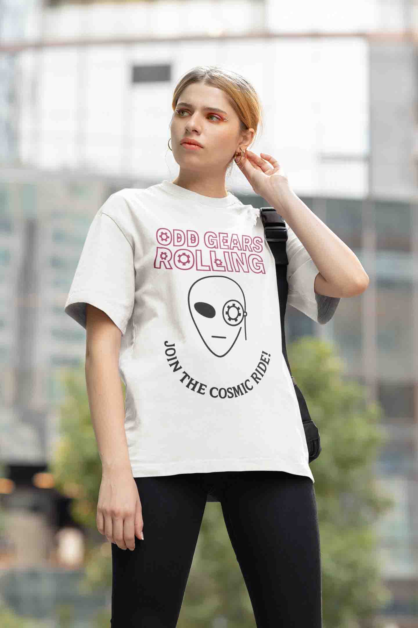 Odd Gears Rolling Women Oversized Tee image 5