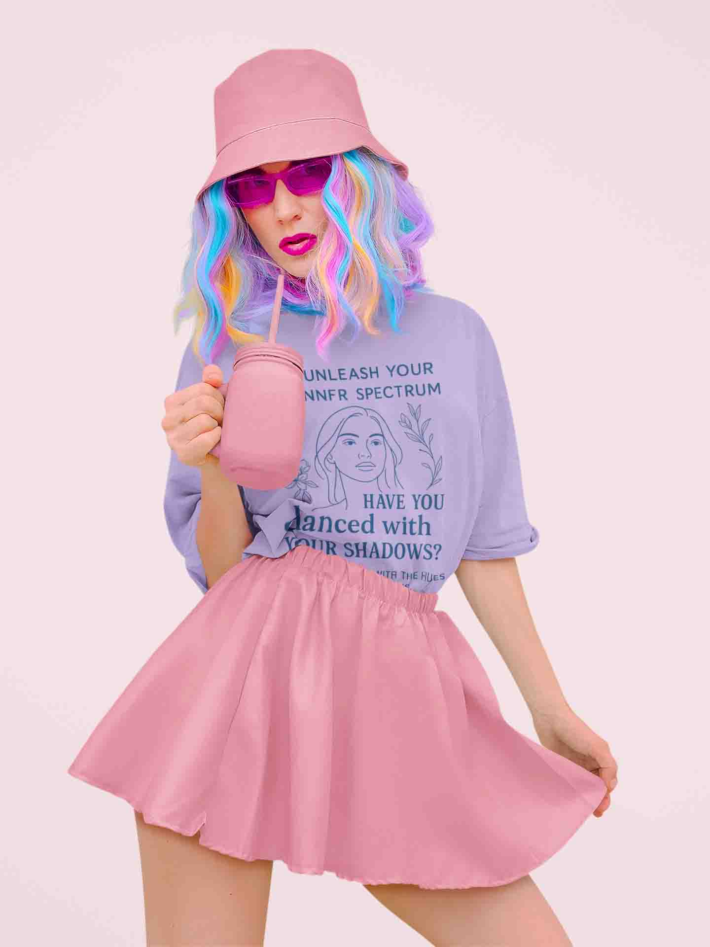 Unleash Your Inner Spectrum - Women Oversized Tee image 5