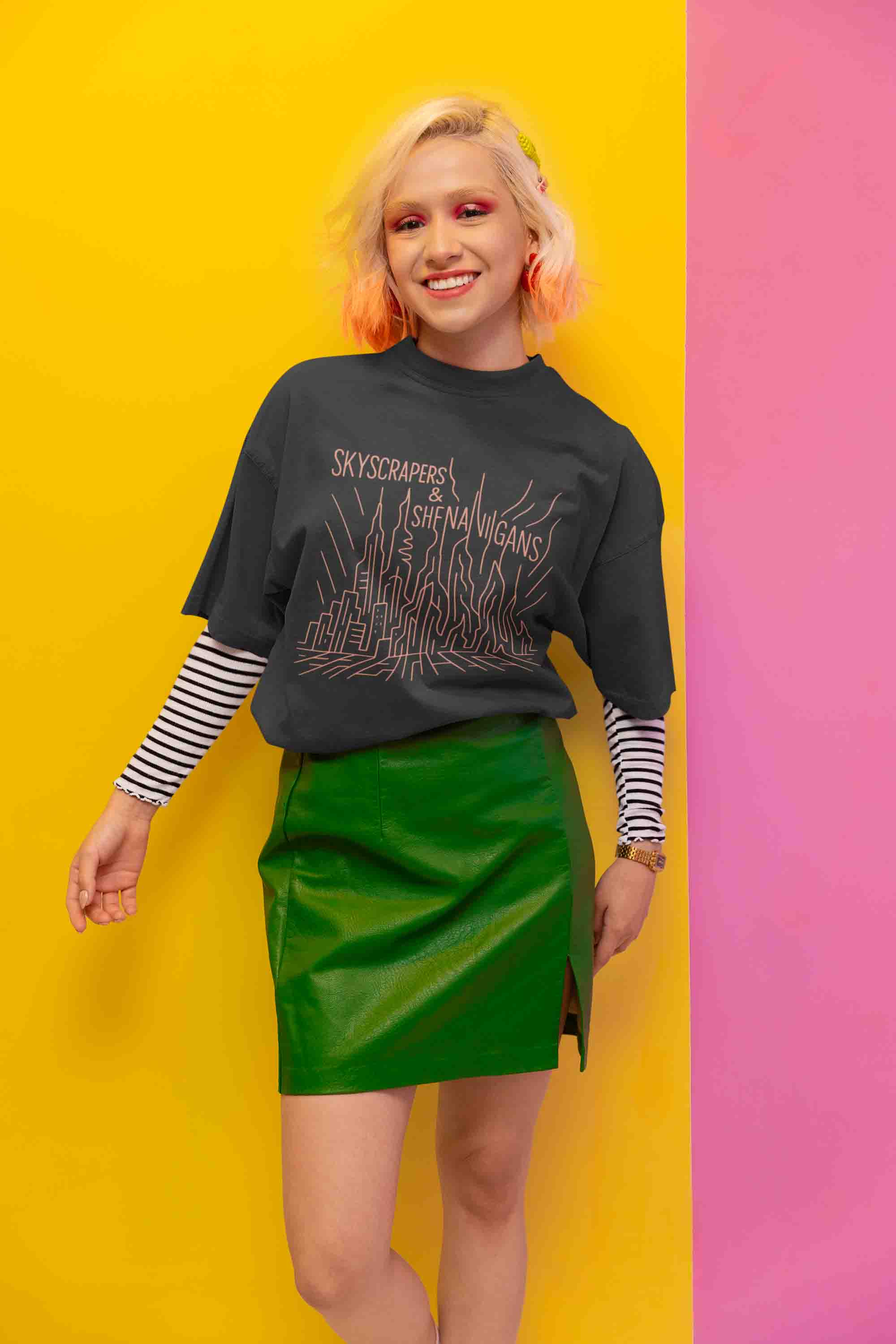 Skyscrapers & Shenanigans Women Oversized Tee image 4