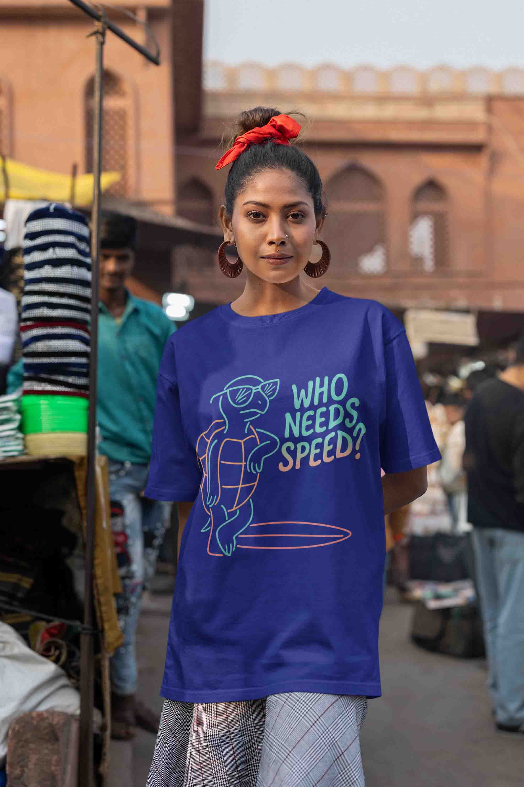 Who Needs Speed? Women Oversized Tee image 3