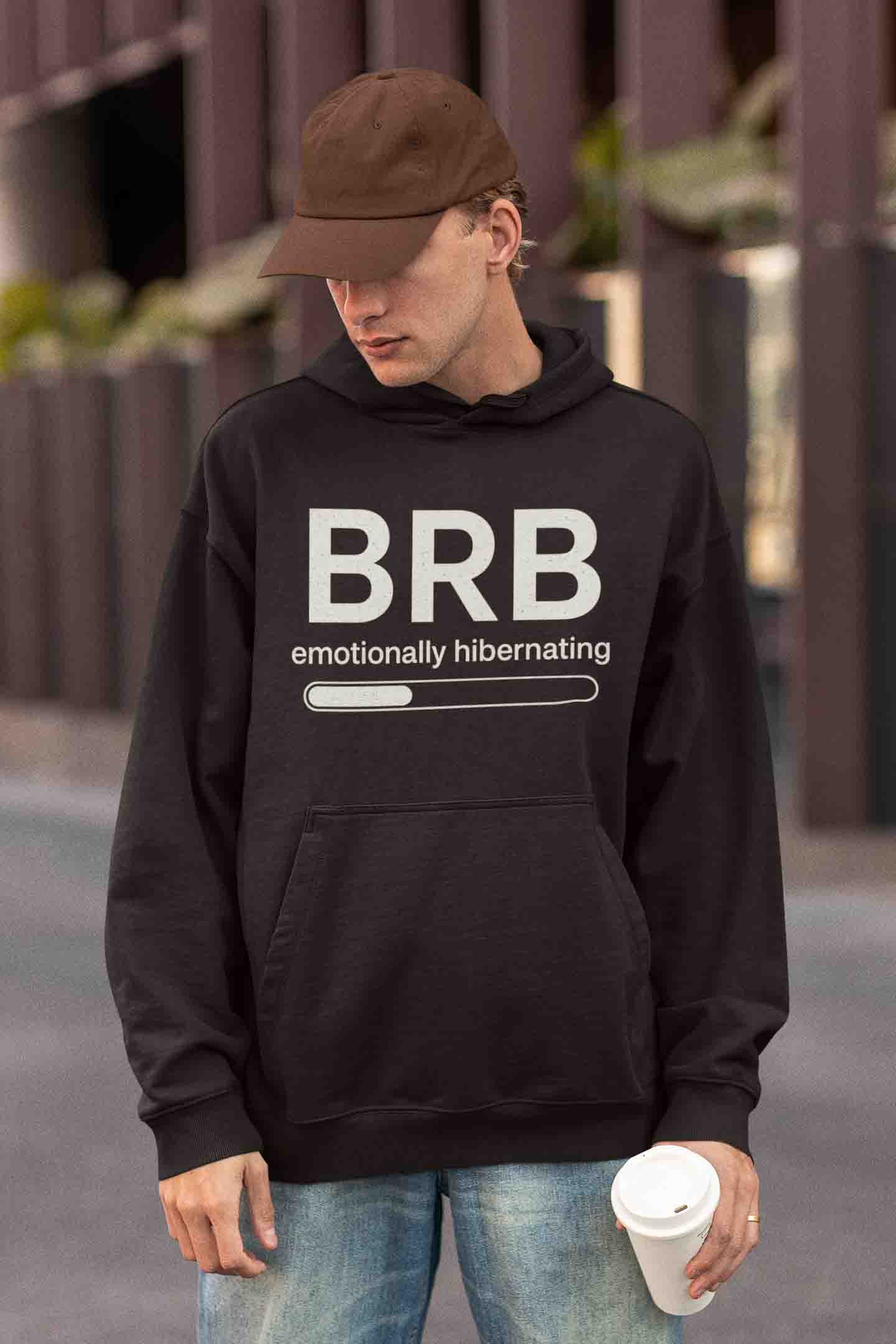 Men’s Black BRB Oversized Hoodie