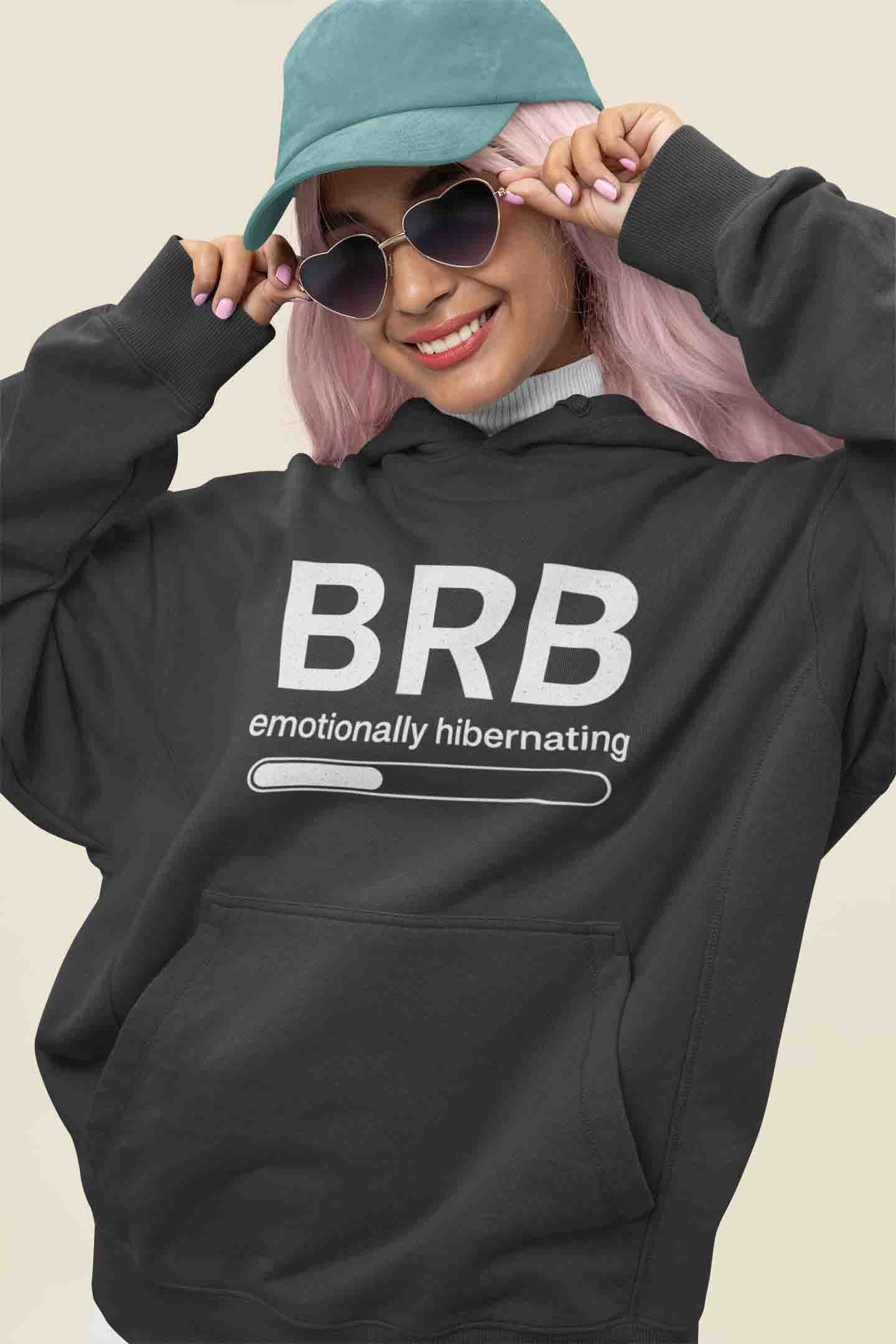 Women’s Black BRB Oversized Hoodie