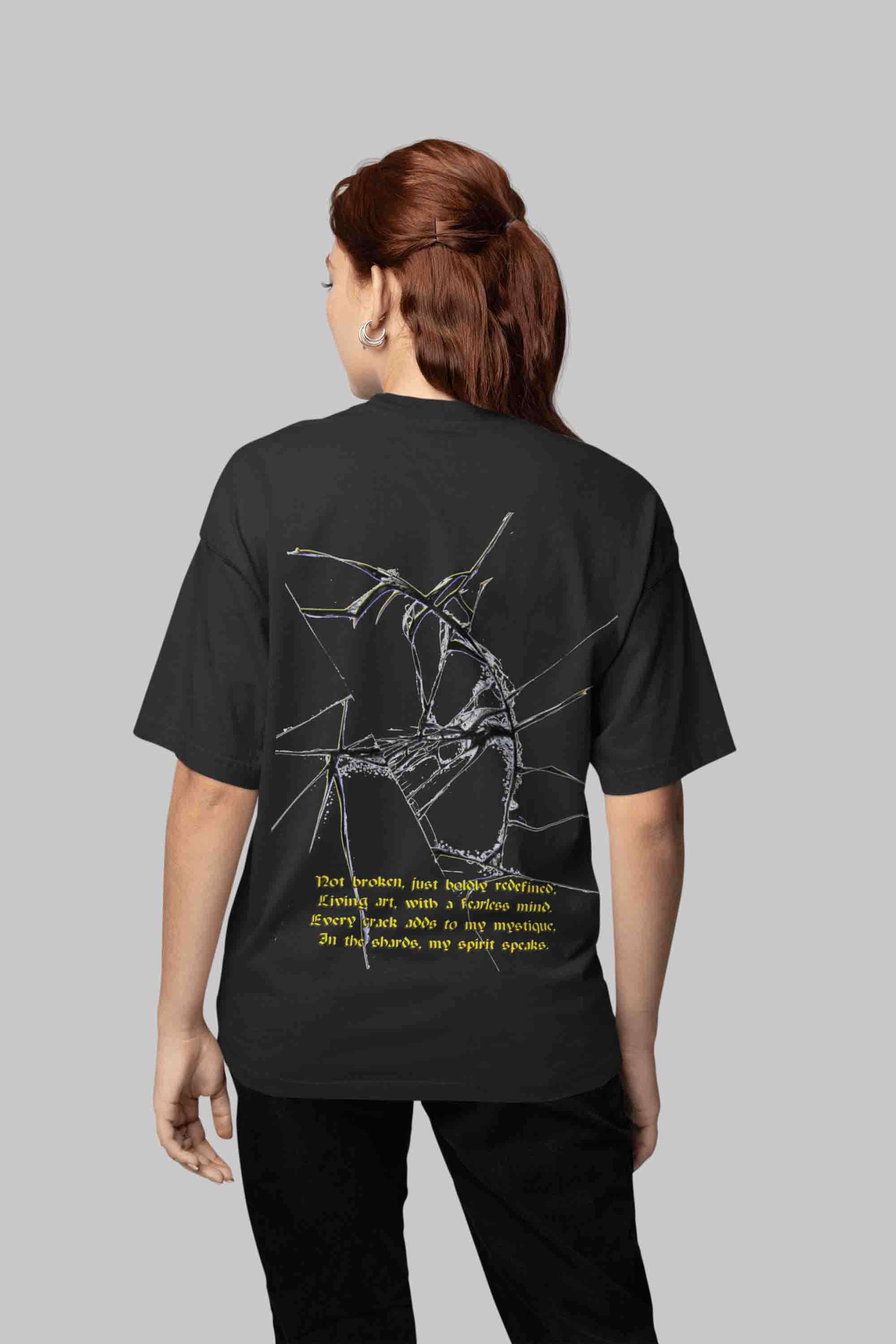 Shattered Reflections Oversized T-Shirt | The OddBall Wagon image 2