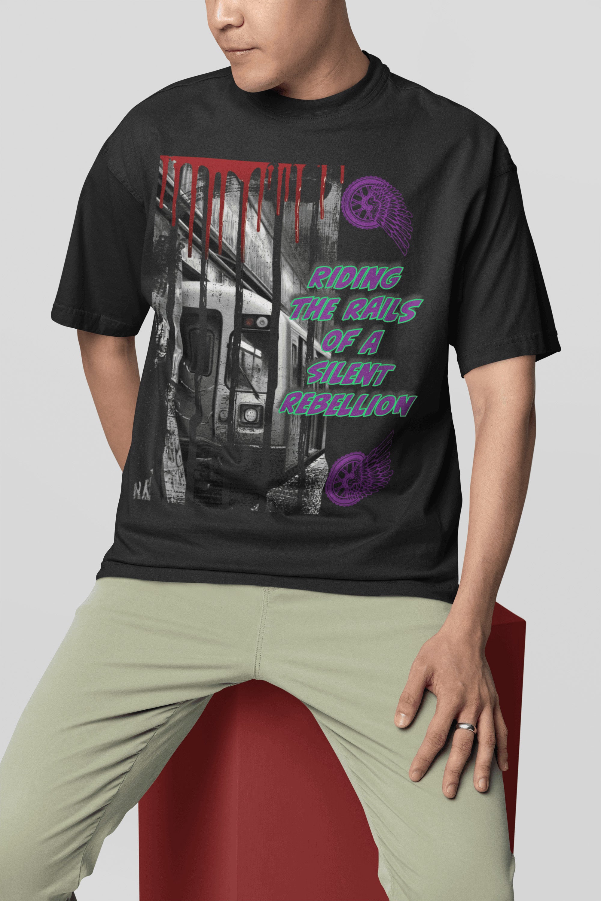 Silent Rebellion Oversized T-Shirt | The OddBall Wagon