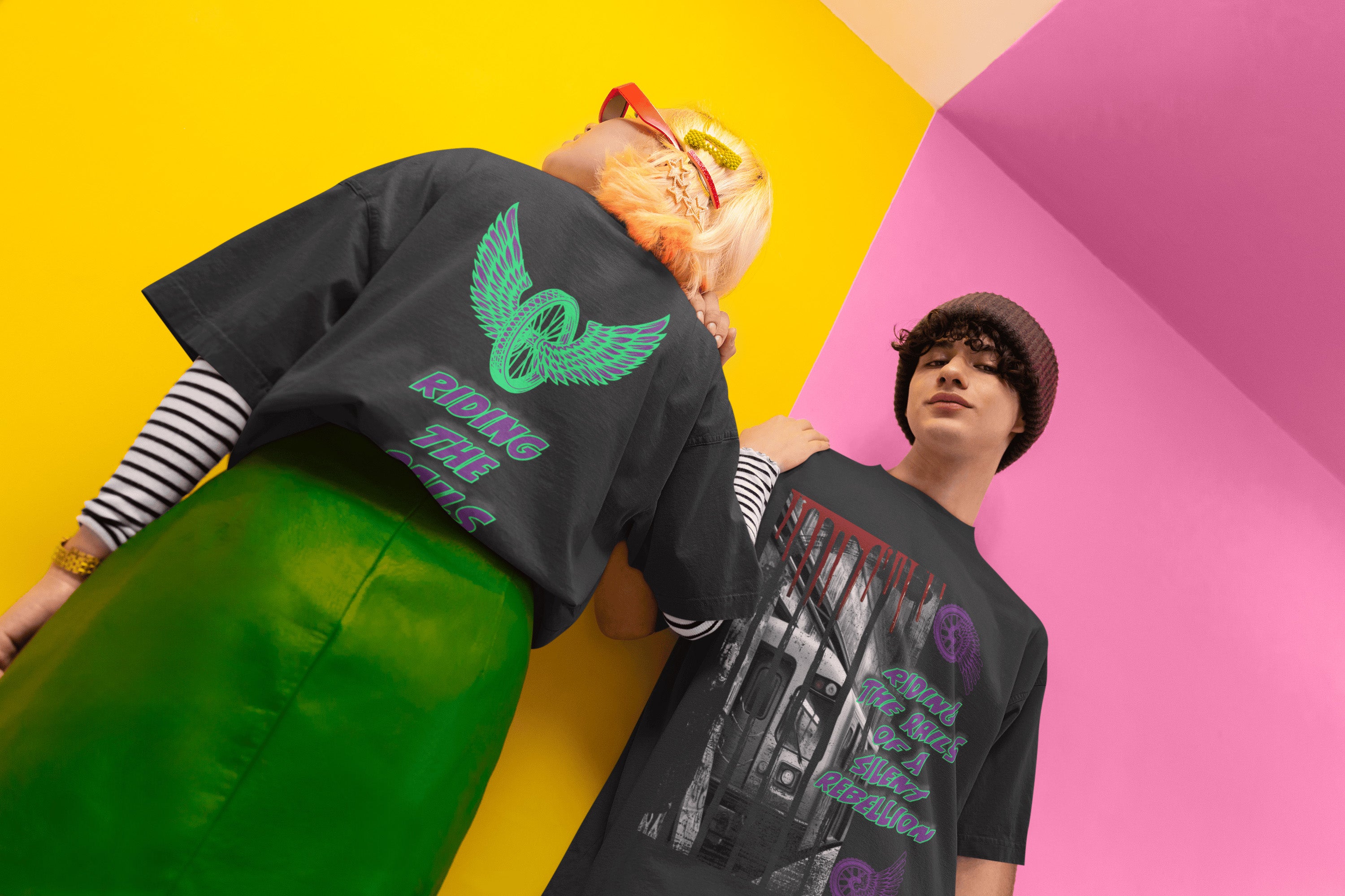 Silent Rebellion Oversized T-Shirt | The OddBall Wagon image 3