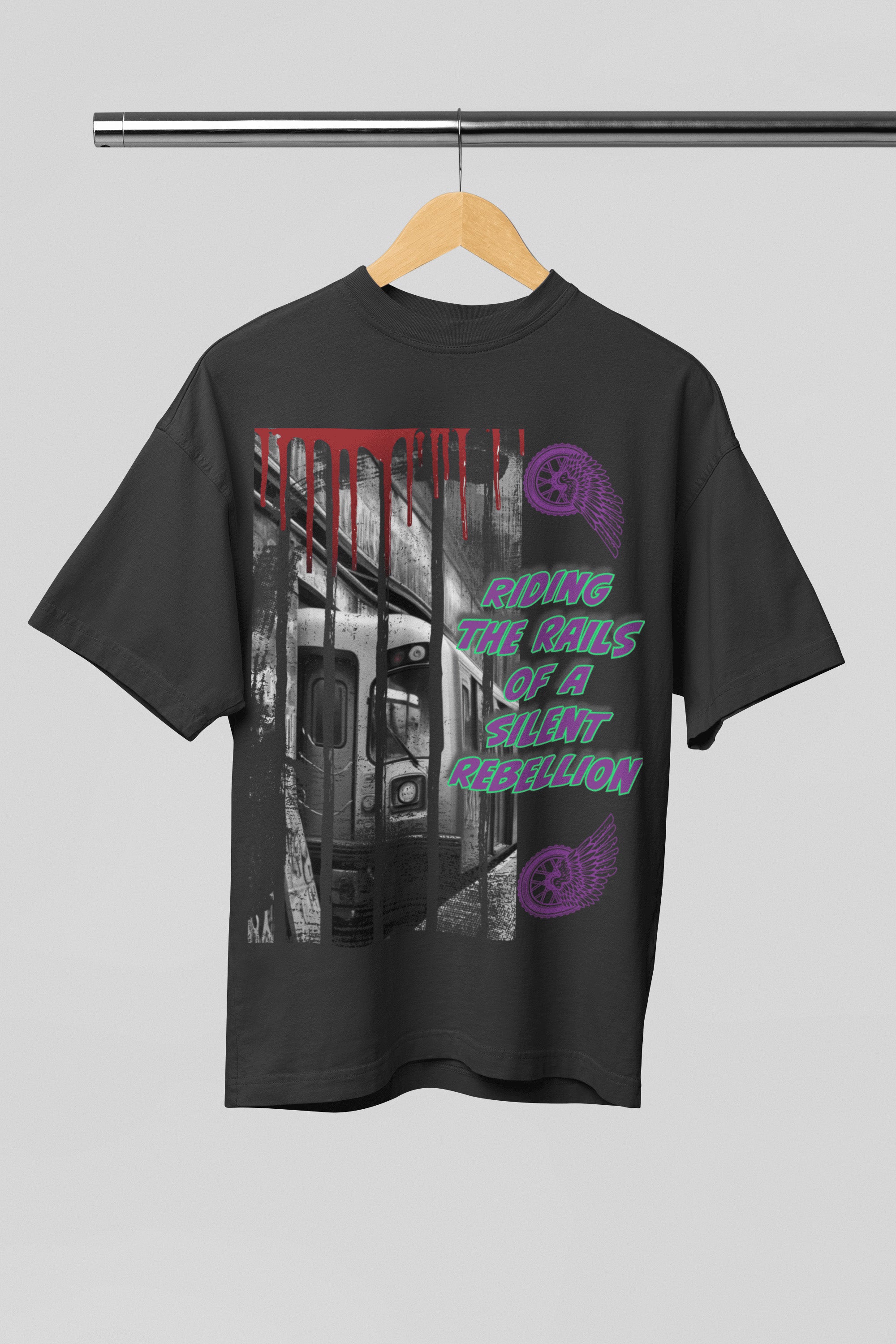 Silent Rebellion Oversized T-Shirt | The OddBall Wagon image 7