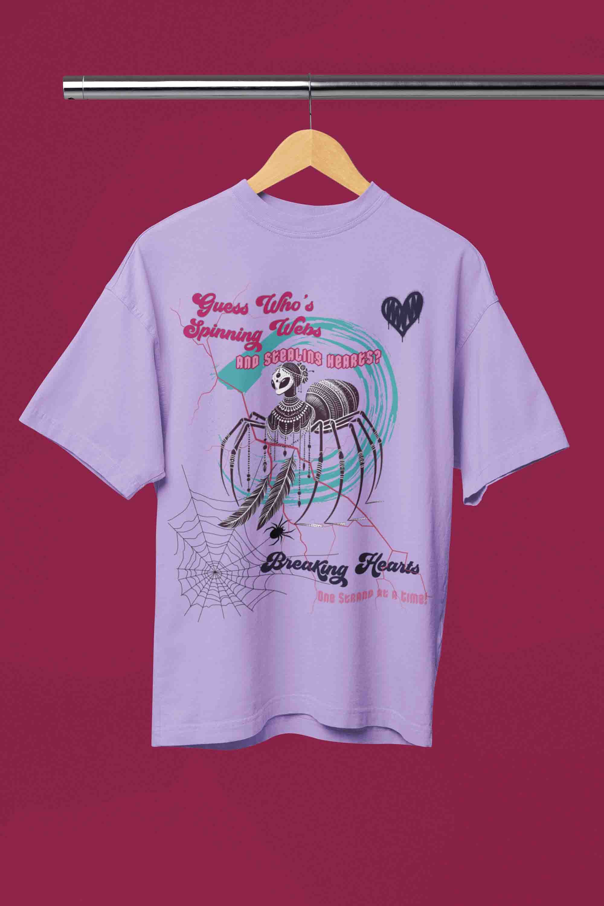 Guess Who's Spinning Webs Oversized T-Shirt | The OddBall Wagon image 6