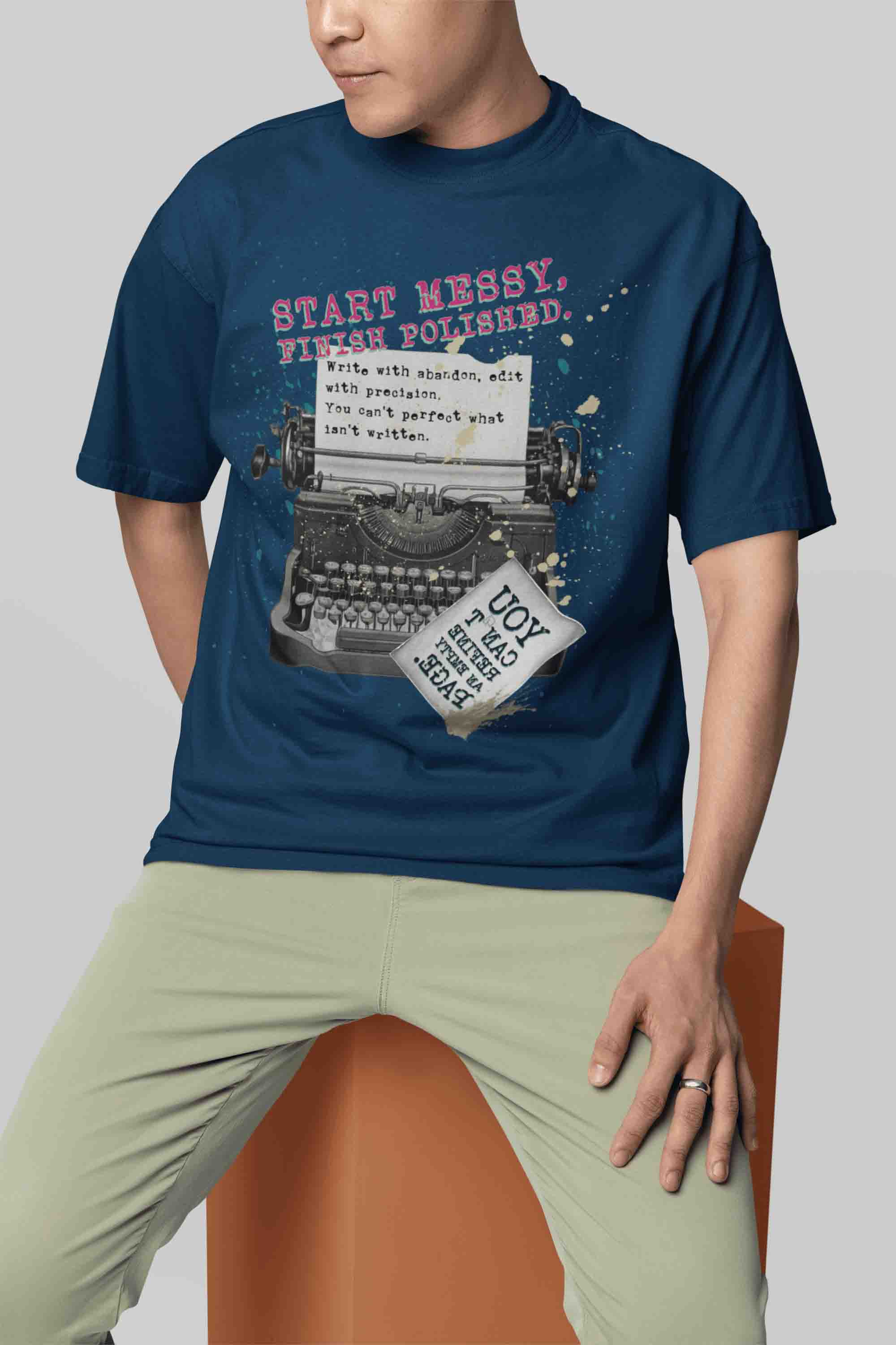 Start Messy, Finish Polished Oversized T-Shirt | The OddBall Wagon image 3