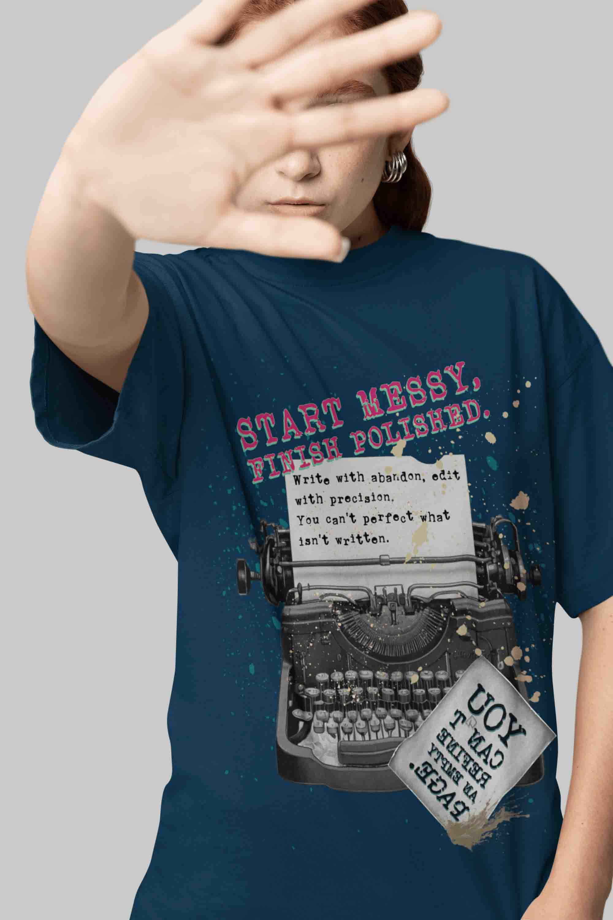 Start Messy, Finish Polished Oversized T-Shirt | The OddBall Wagon image 4