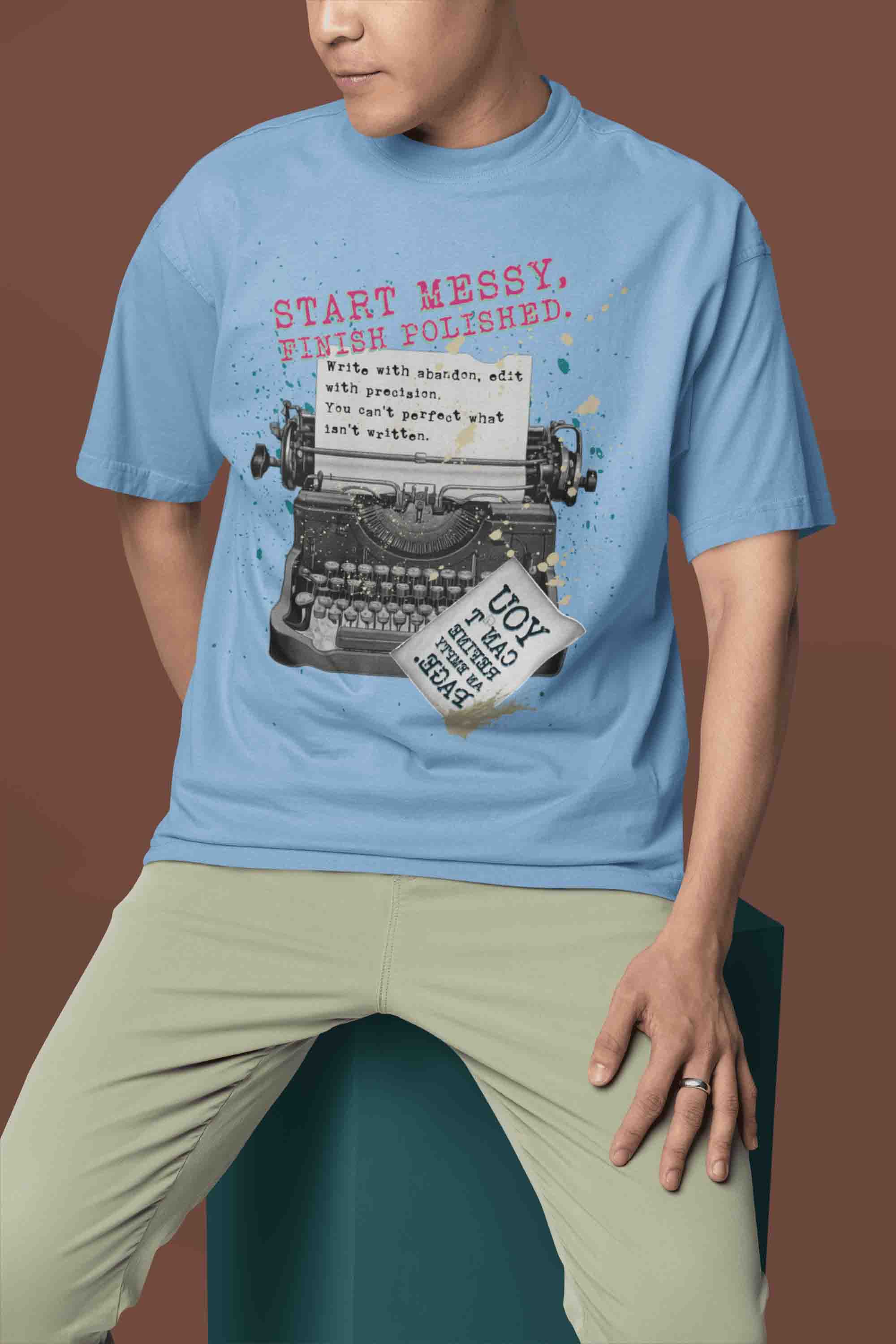 Start Messy, Finish Polished Oversized T-Shirt | The OddBall Wagon image 3