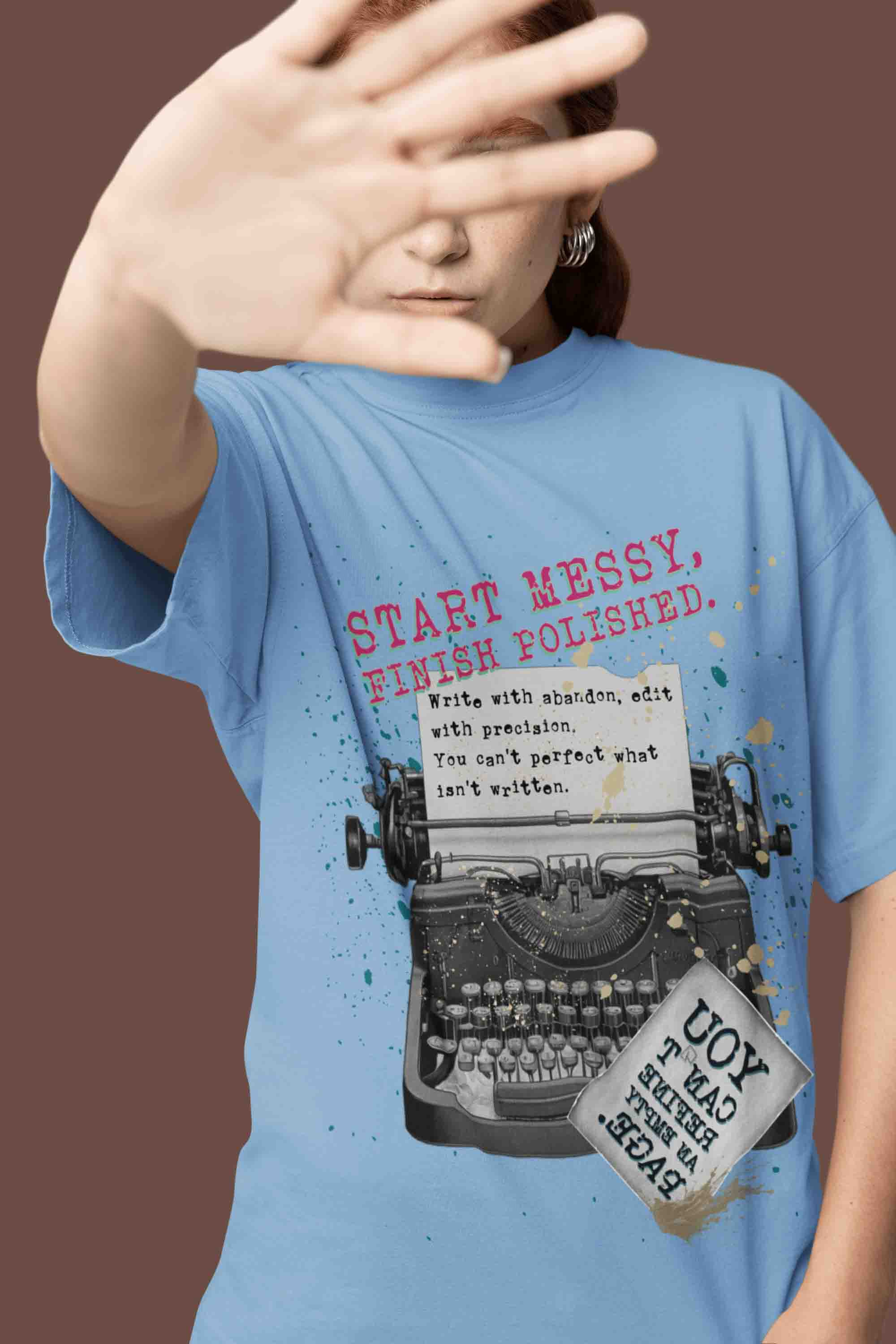 Start Messy, Finish Polished Oversized T-Shirt | The OddBall Wagon image 4