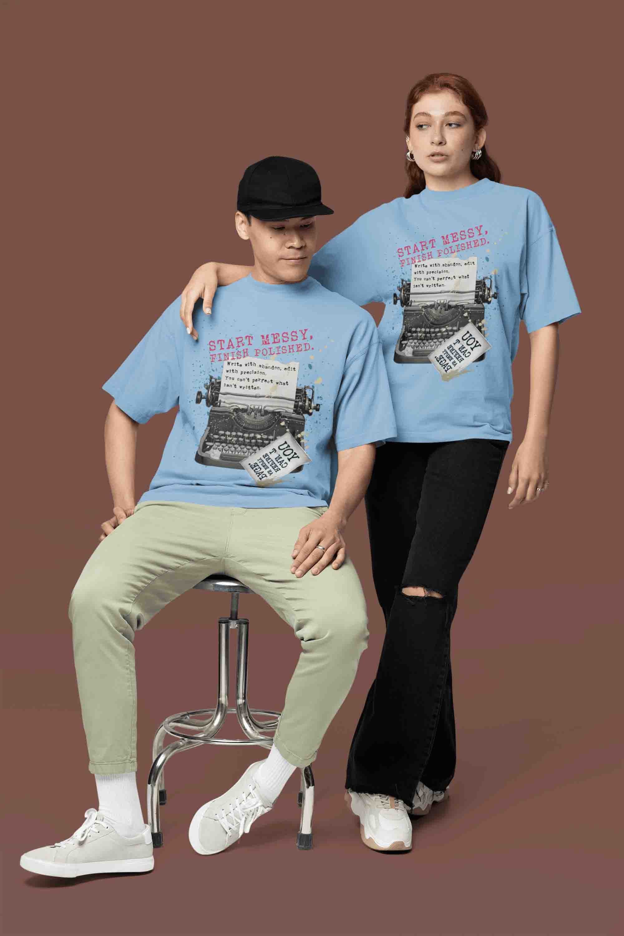 Start Messy, Finish Polished Oversized T-Shirt | The OddBall Wagon image 6