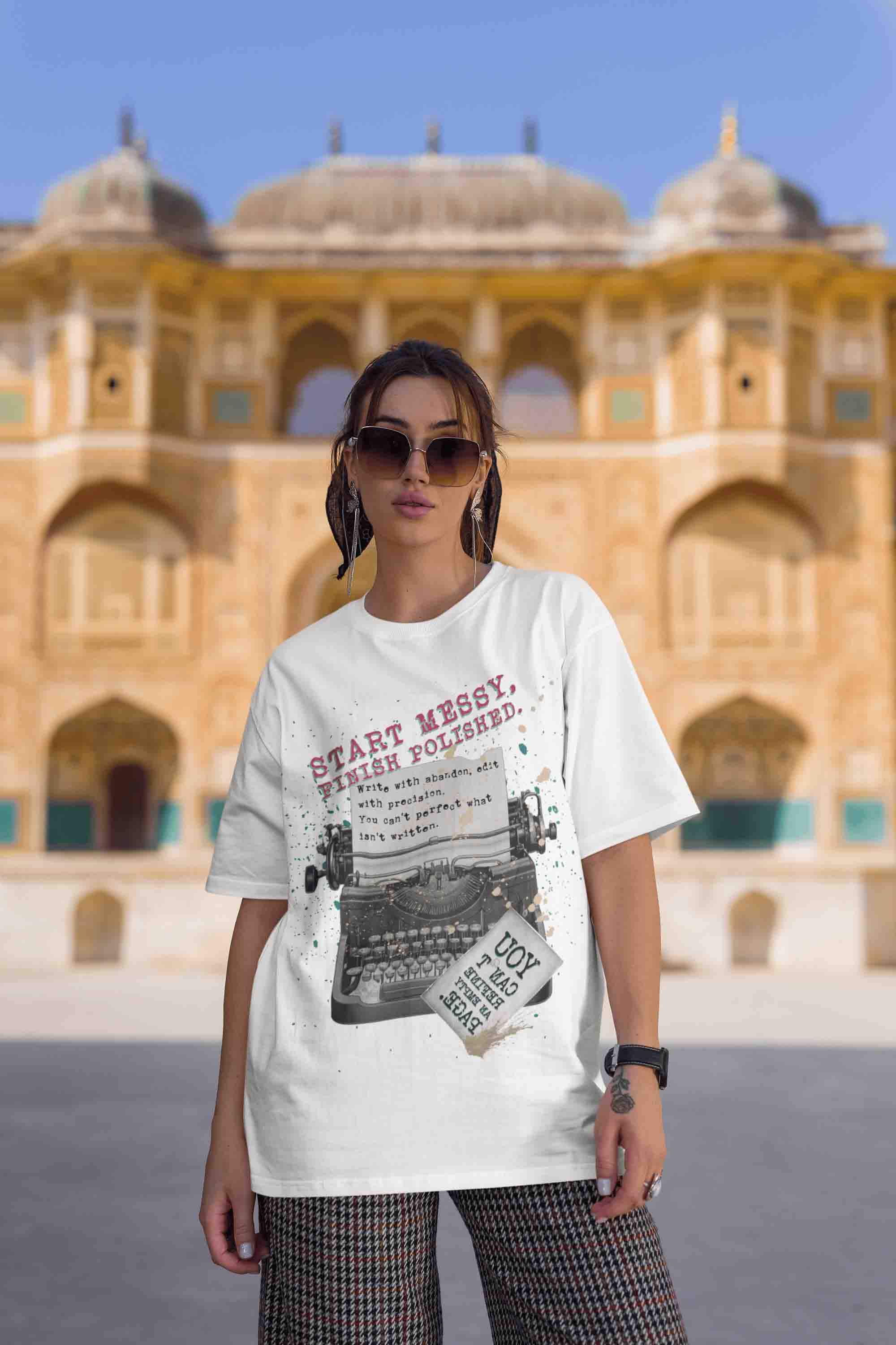 Start Messy, Finish Polished Oversized T-Shirt | The OddBall Wagon