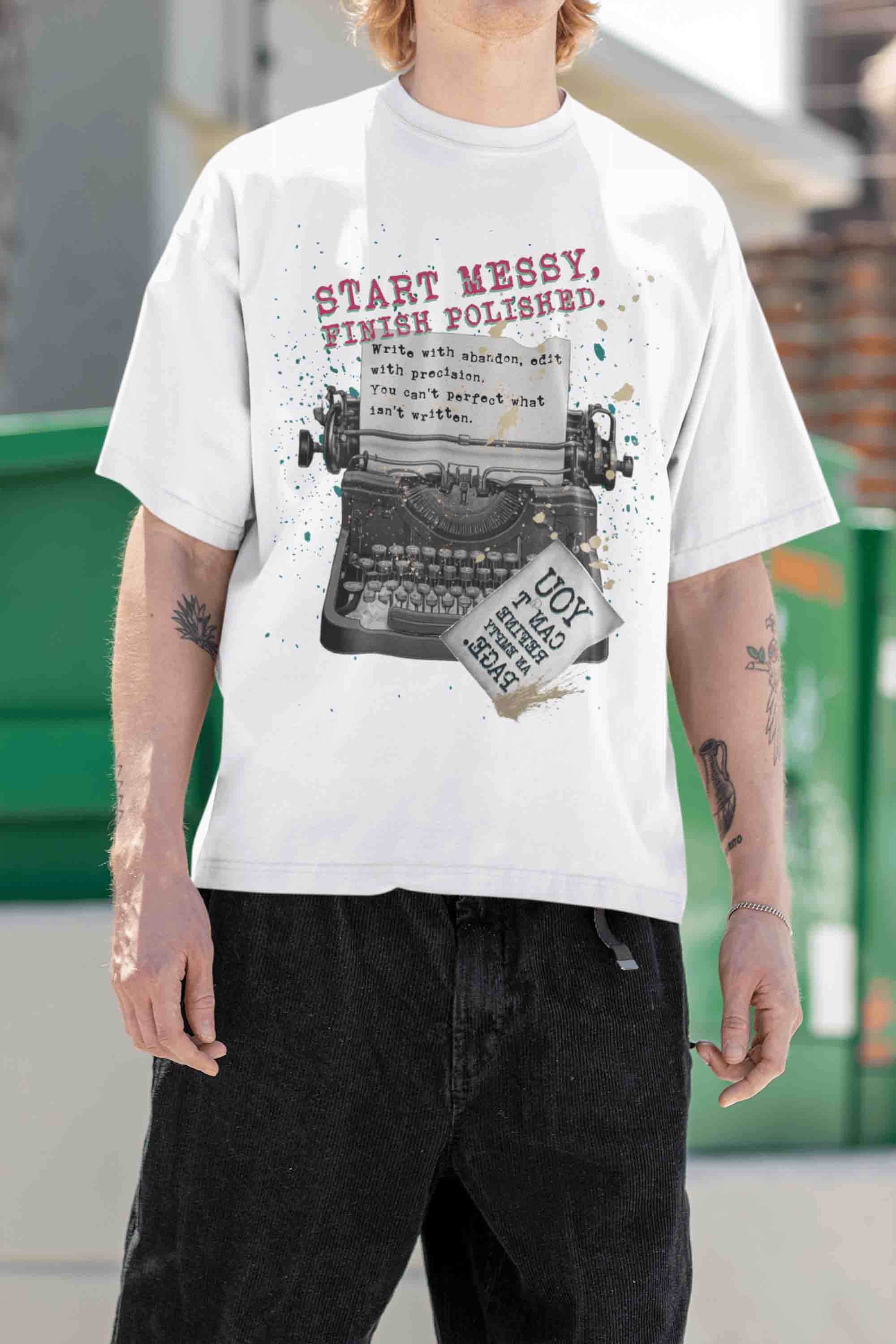 Start Messy, Finish Polished Oversized T-Shirt | The OddBall Wagon image 2