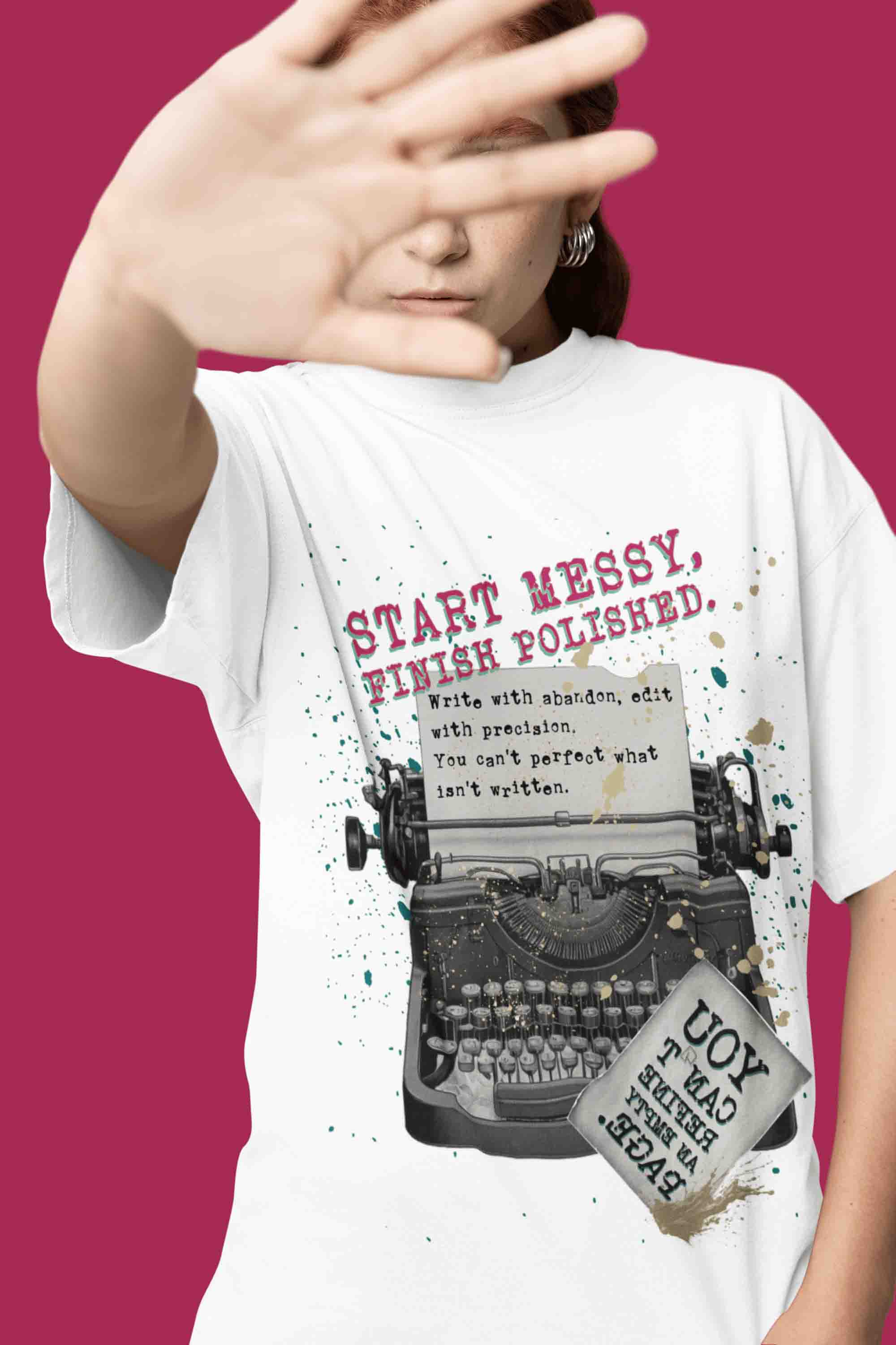 Start Messy, Finish Polished Oversized T-Shirt | The OddBall Wagon image 3