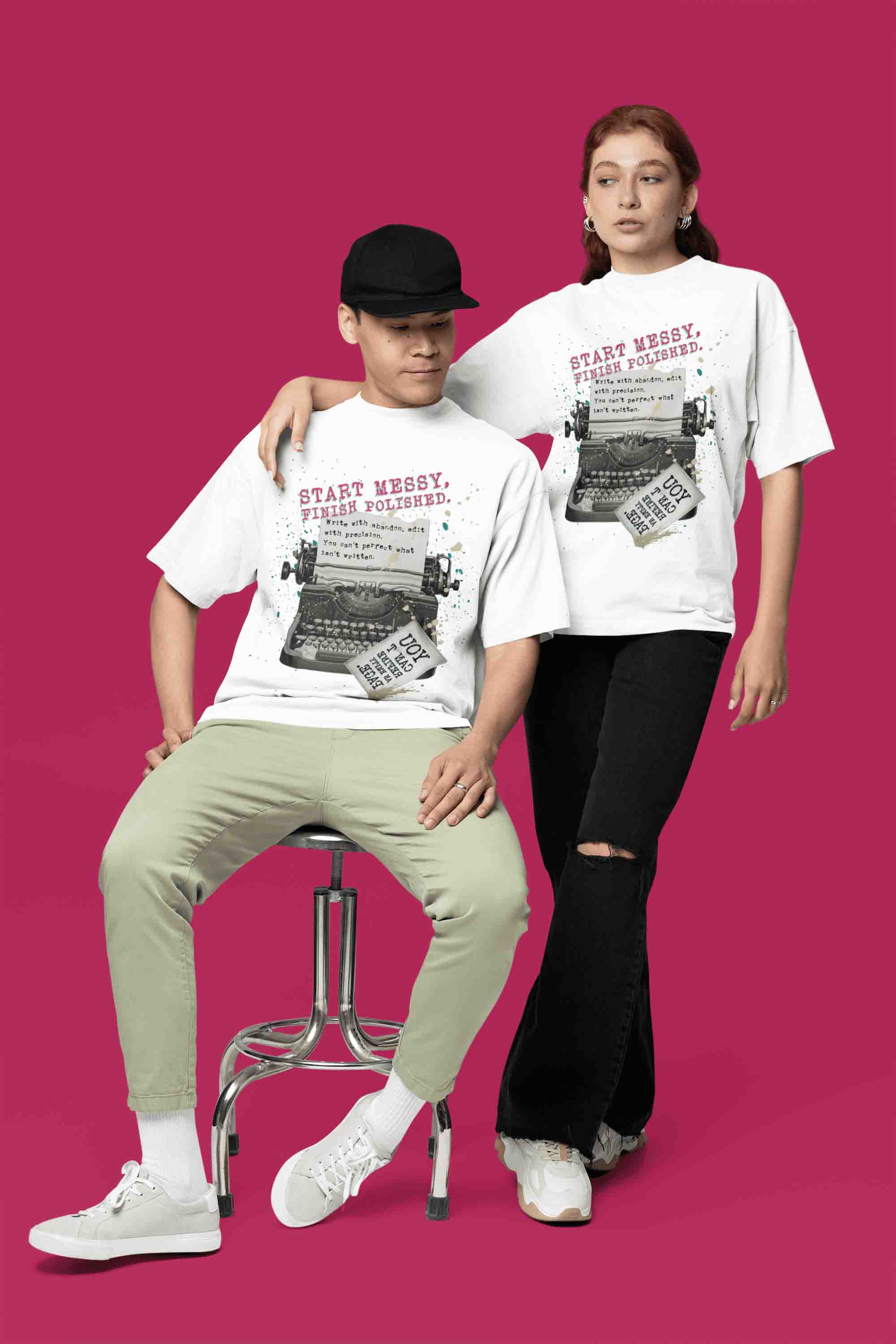 Start Messy, Finish Polished Oversized T-Shirt | The OddBall Wagon image 5