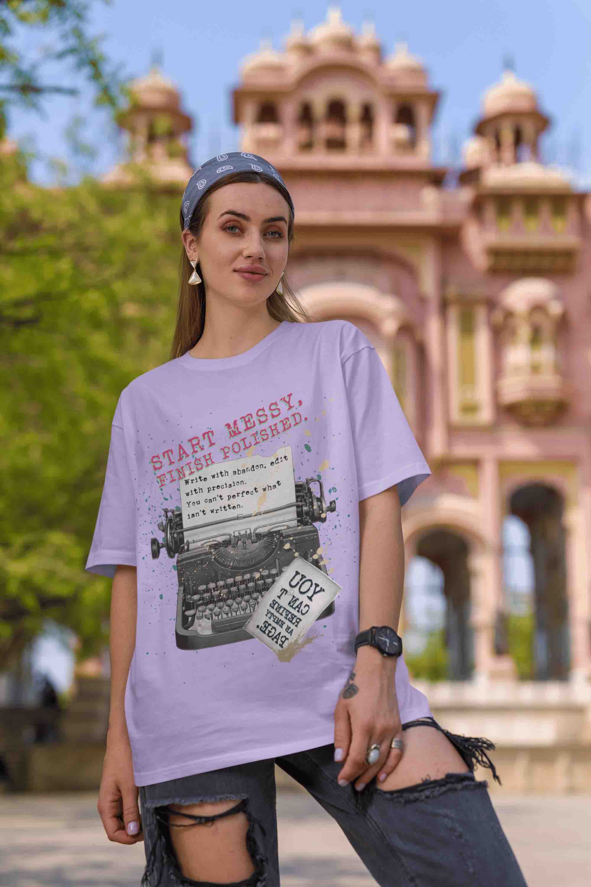 Start Messy, Finish Polished Oversized T-Shirt | The OddBall Wagon image 2