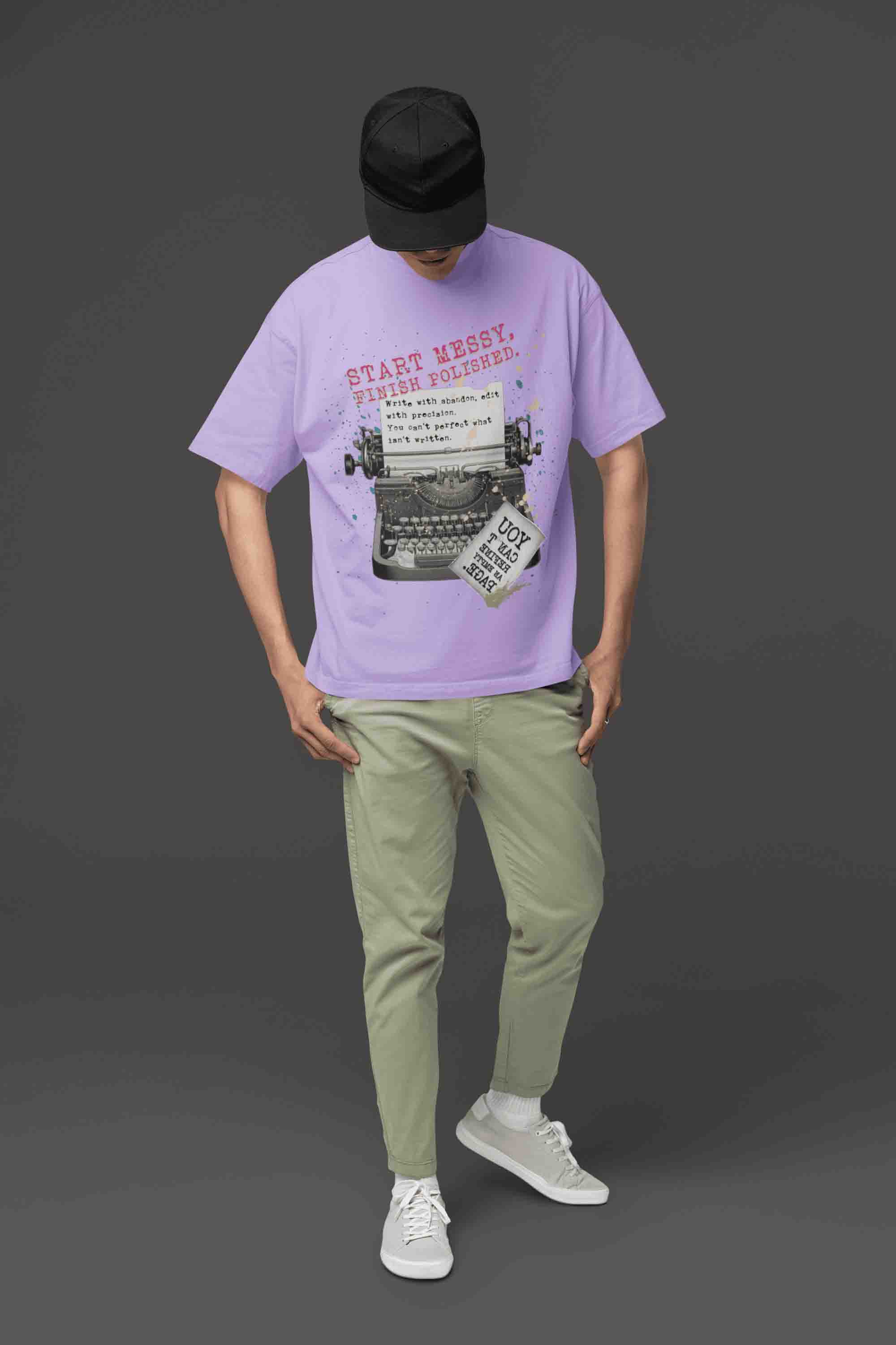 Start Messy, Finish Polished Oversized T-Shirt | The OddBall Wagon image 5