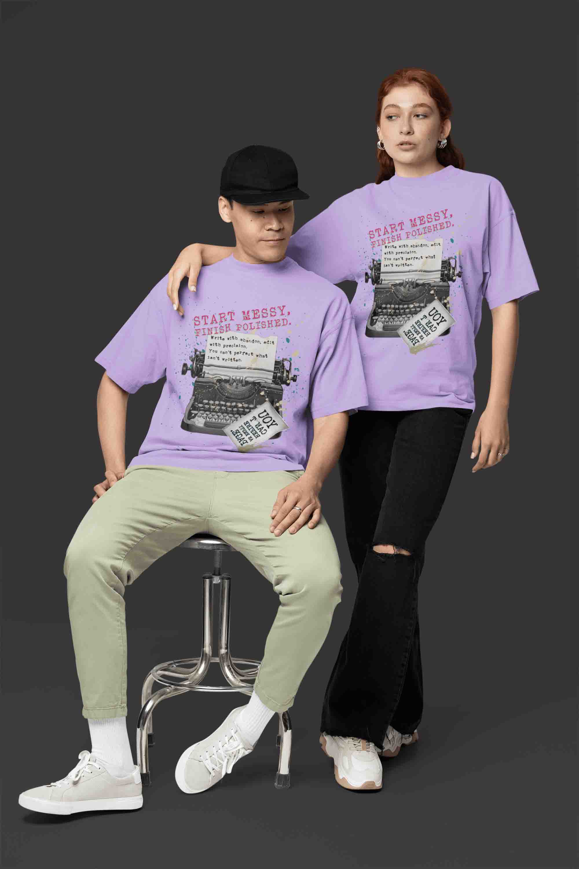 Start Messy, Finish Polished Oversized T-Shirt | The OddBall Wagon image 6